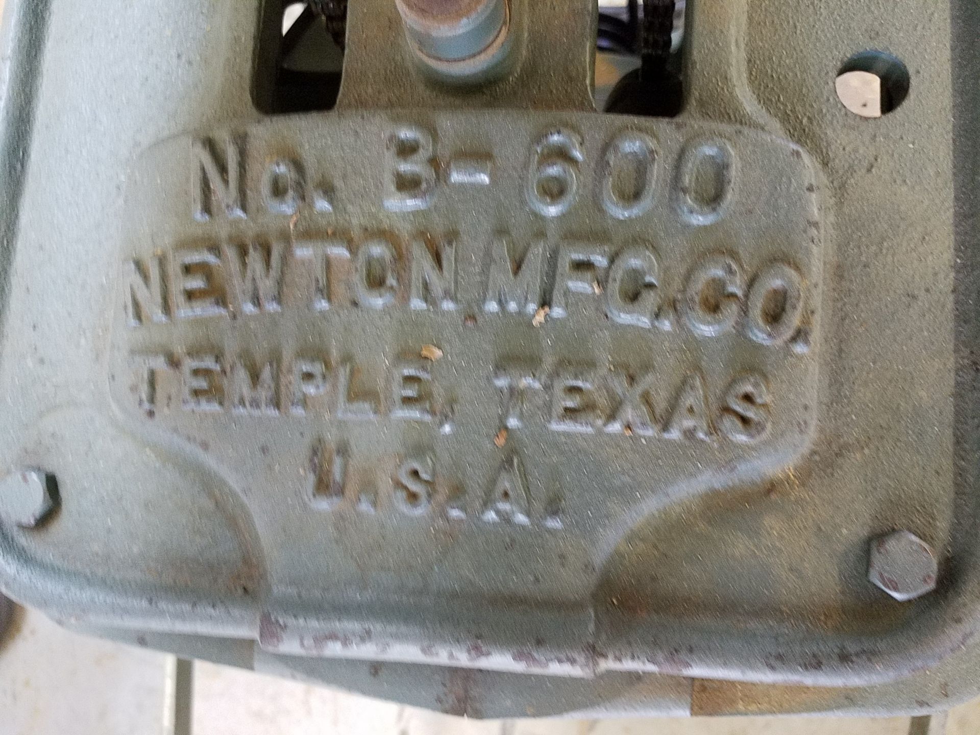Newton No. B-600 Hinge Boring Machine, 2- Spindle, 3- Phase, Loading Fee $25 - Image 3 of 5