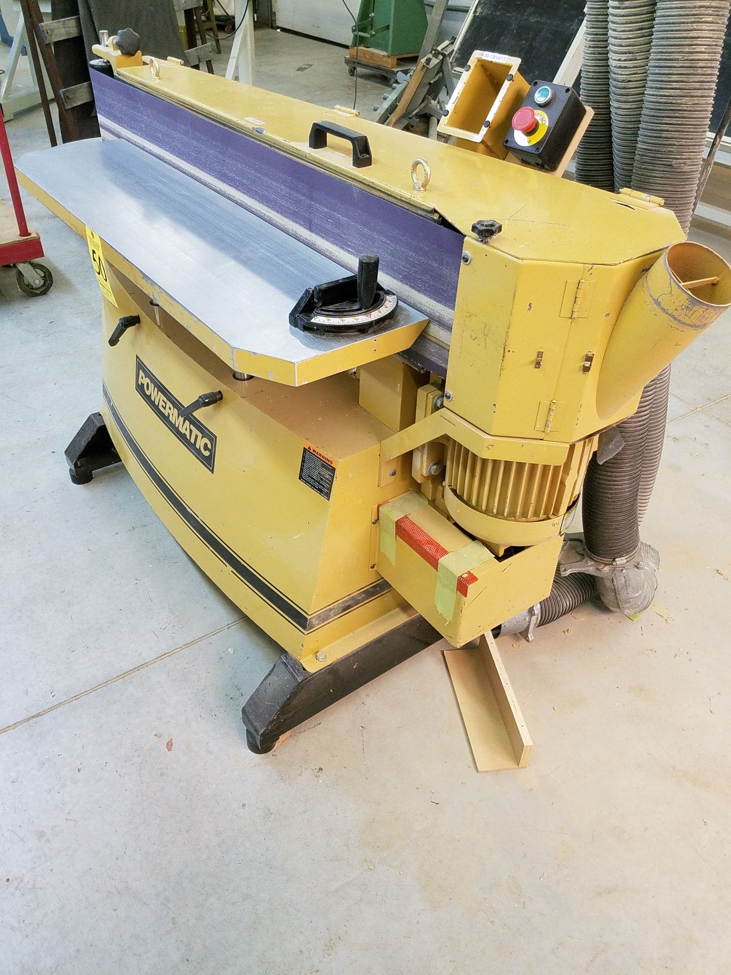 Powermatic Model 0ES9138 Oscillating Edge Sander, 11-3/4" x 48" tilting table, 3 HP, 1 Ph, Loading - Image 2 of 4