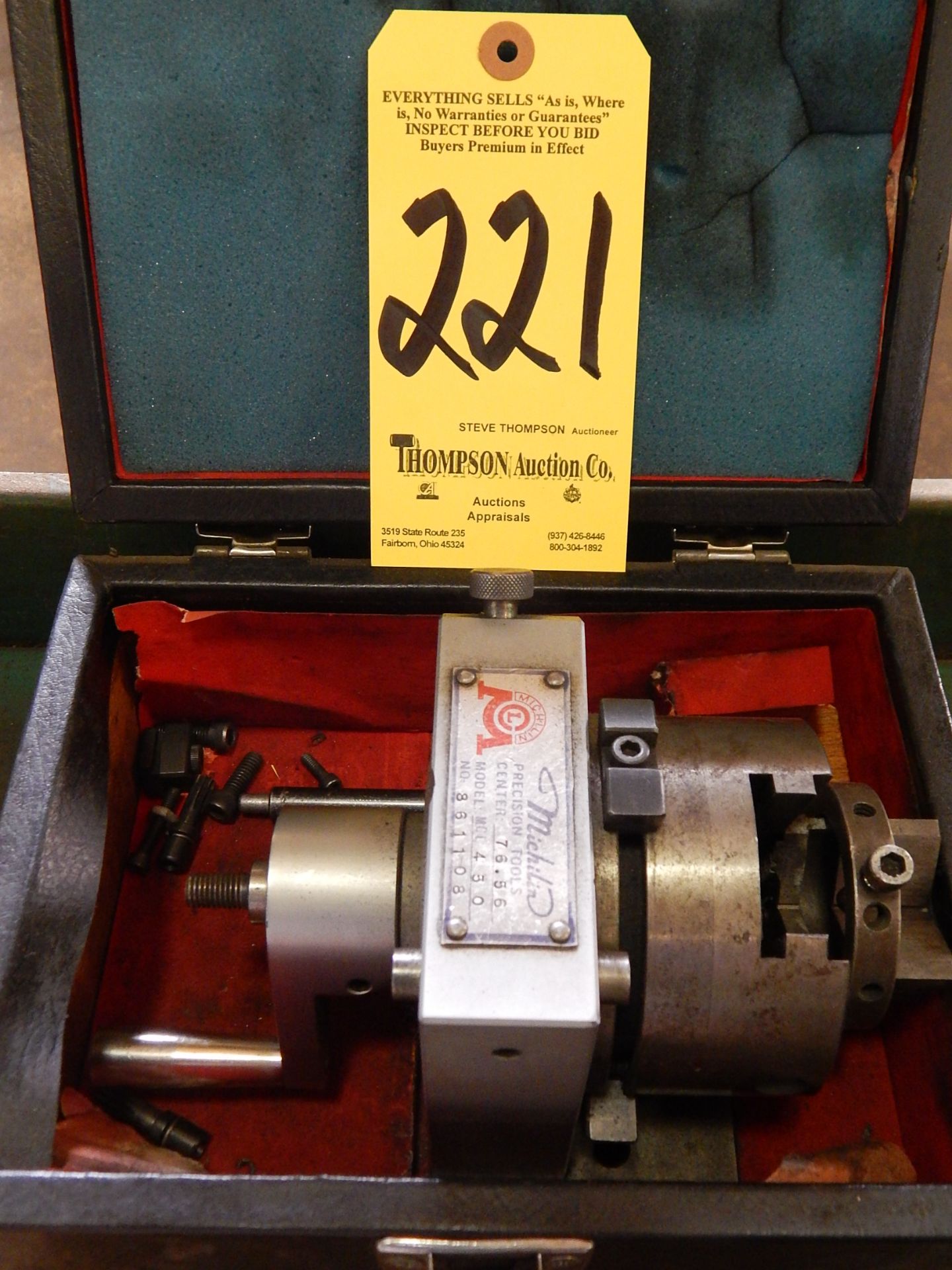 Michilin Model MCL450 Grinding Fixture with Case