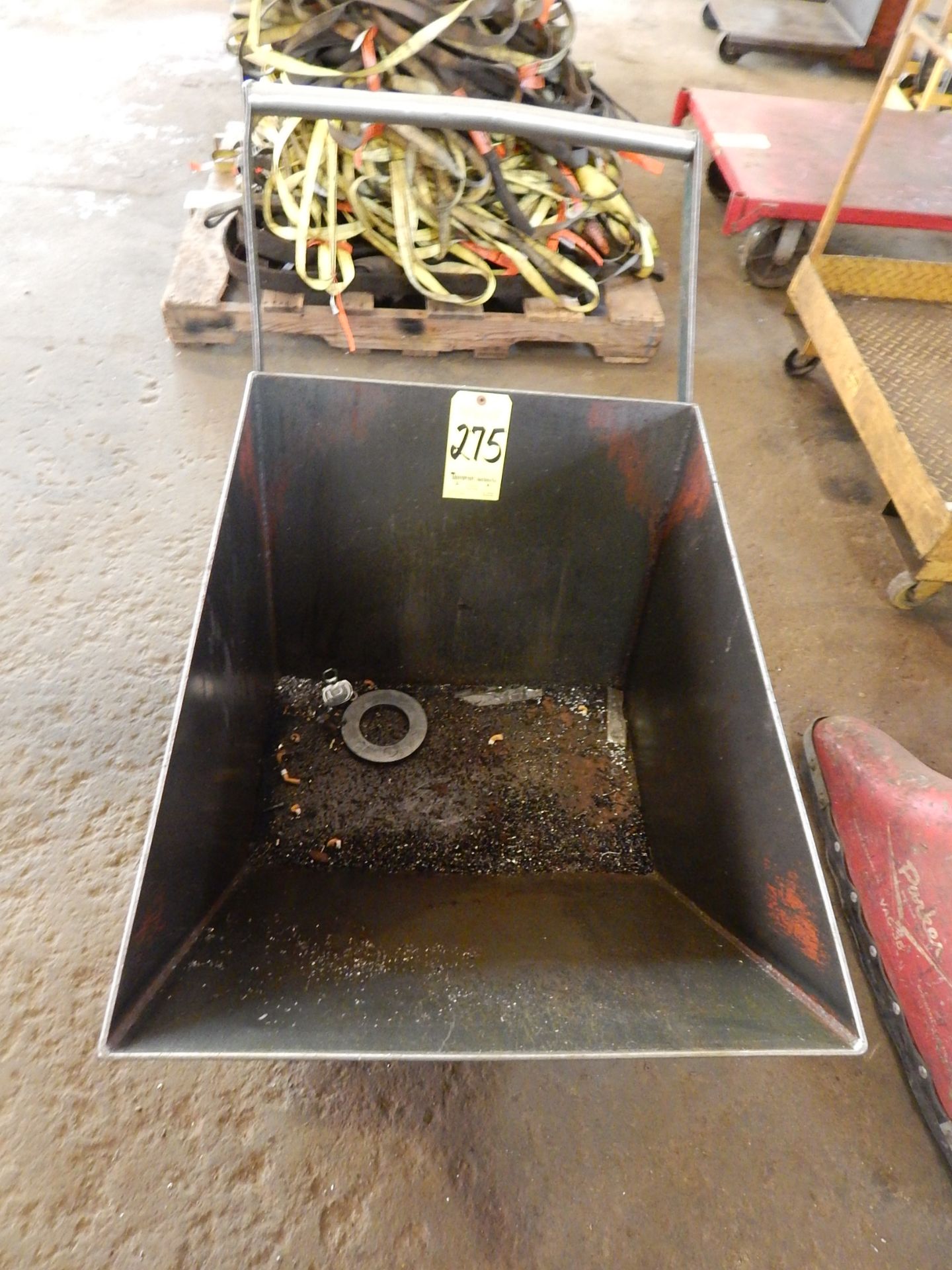 Steel Chip Cart with Drain