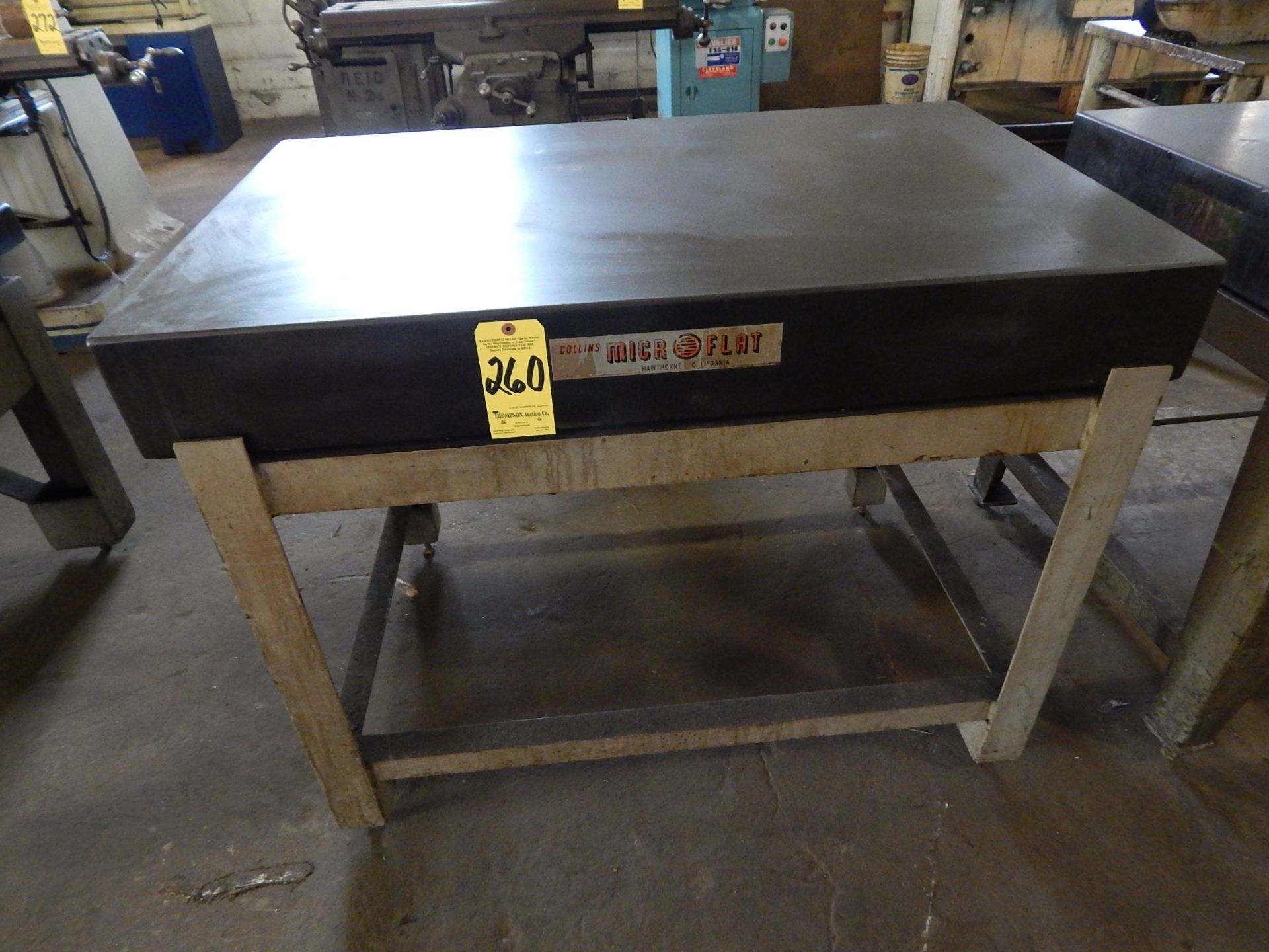 Micro Flat 30 In. X 48 In. X 6 In. Granite Surface Plate with Stand, Loading Fee $50.00