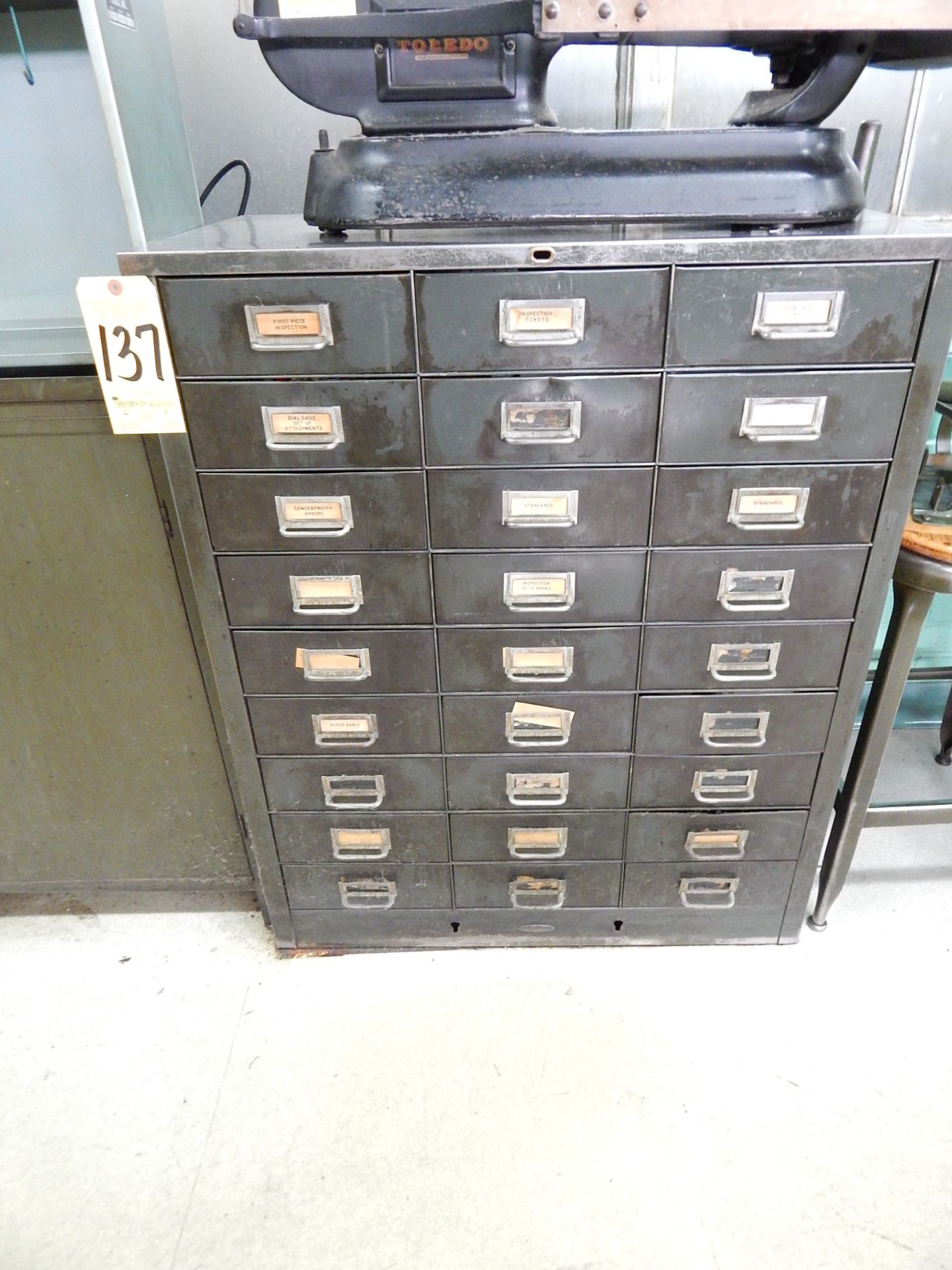 27-Drawer Parts Cabinet