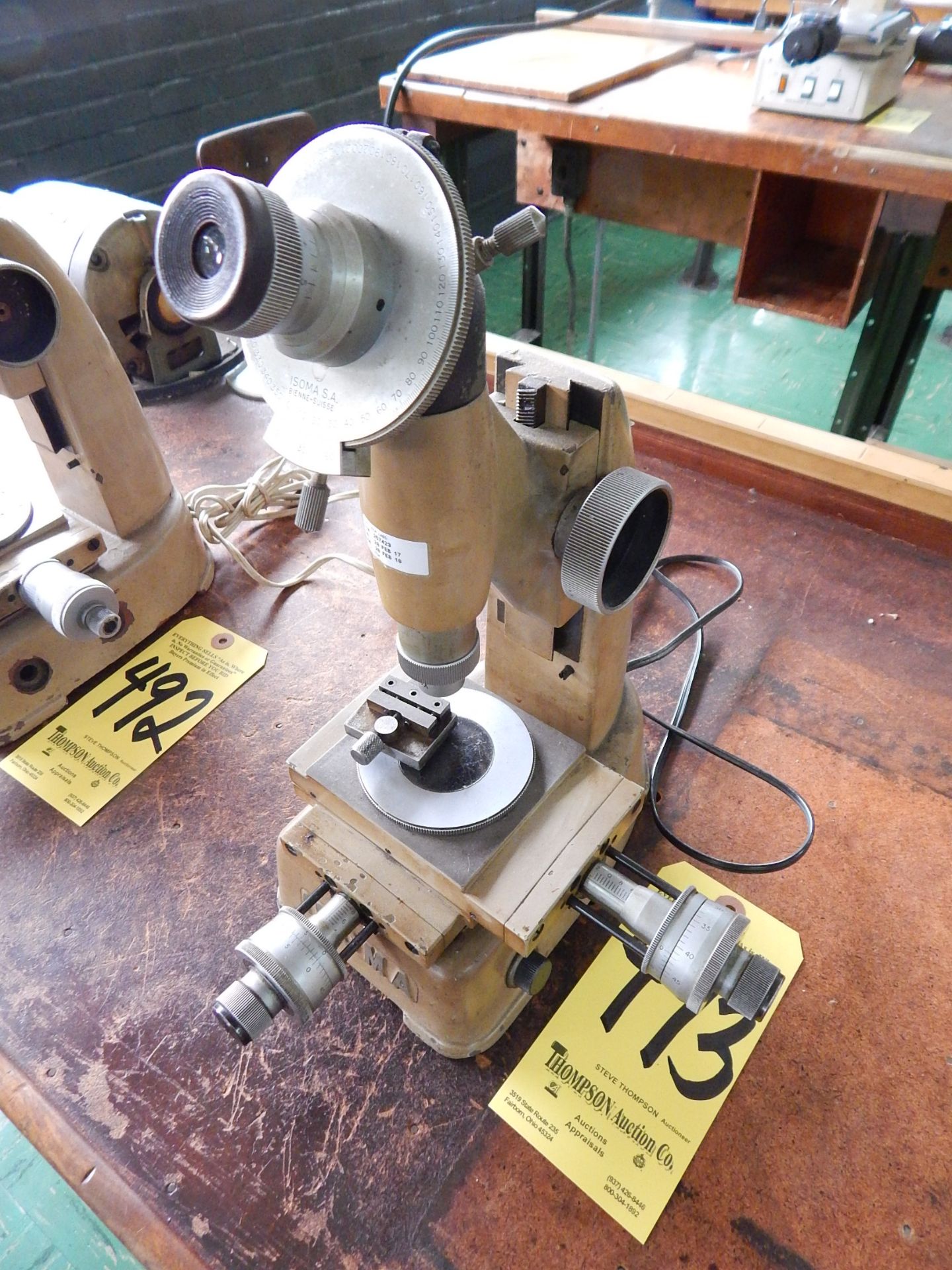 ISOMA Toolmaker's Microscope, s/n 257423