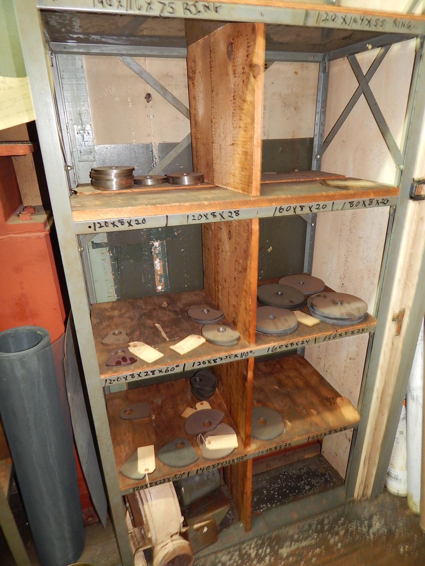 Contents of Storage Room; Wire Spools, Machine Cams, Metal Shelving, Banding Material, and - Image 3 of 3