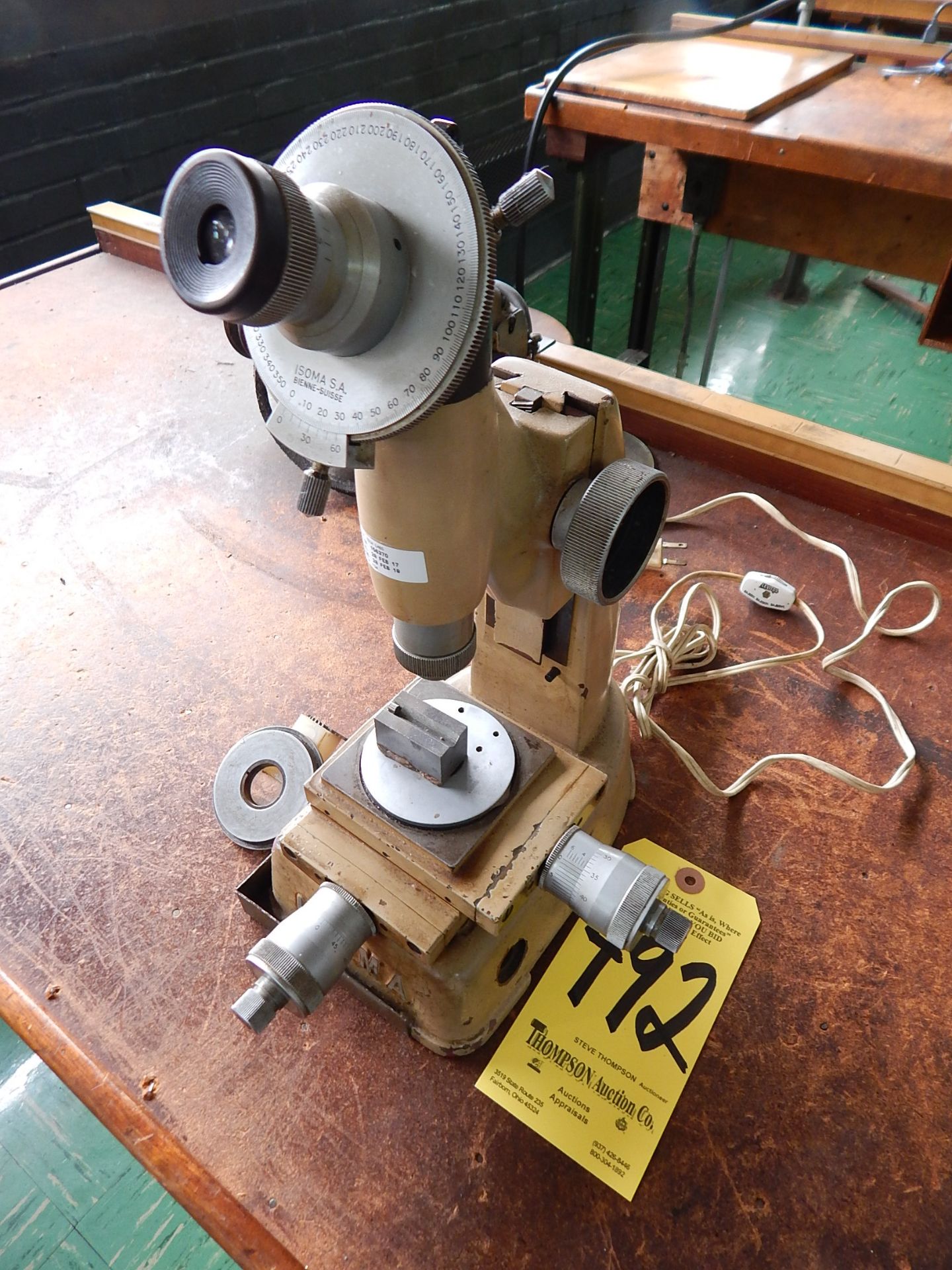 ISOMA Toolmaker's Microscope, s/n 156370