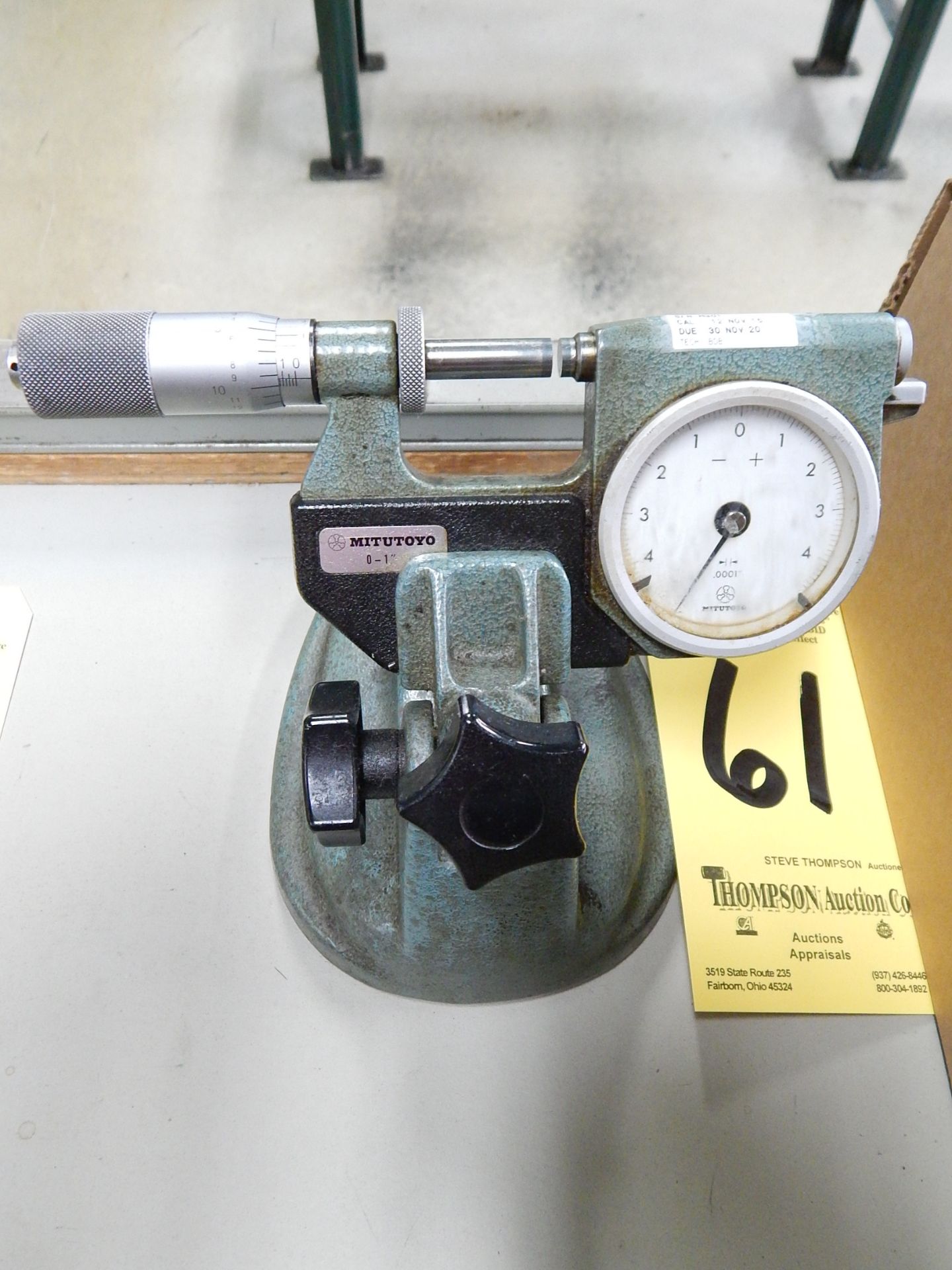 Mitutoyo 0 - 1 In. Dial Micrometer with Stand