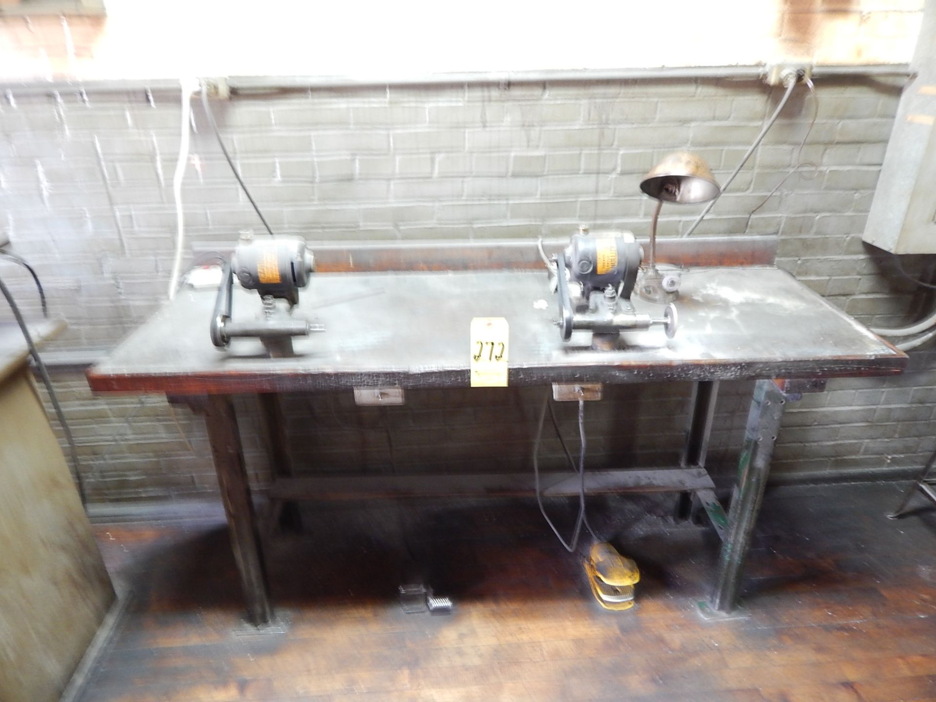 Work Bench with Grinders
