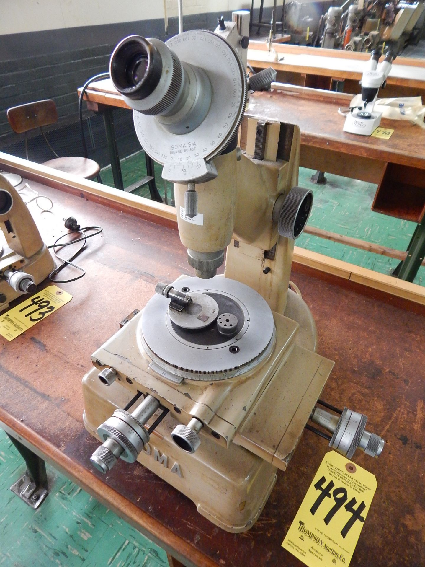 ISOMA Toolmaker's Microscope, s/n 357118