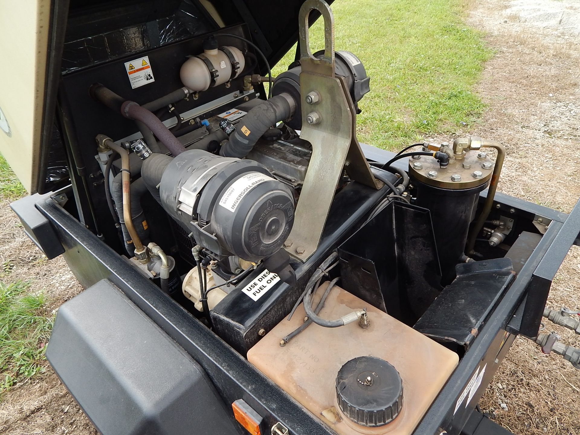 Ingersoll Rand Model P-90 2420N5 Platinum Series Diesel Powered Trailer Mounted Air Compressor, s/ - Image 9 of 14