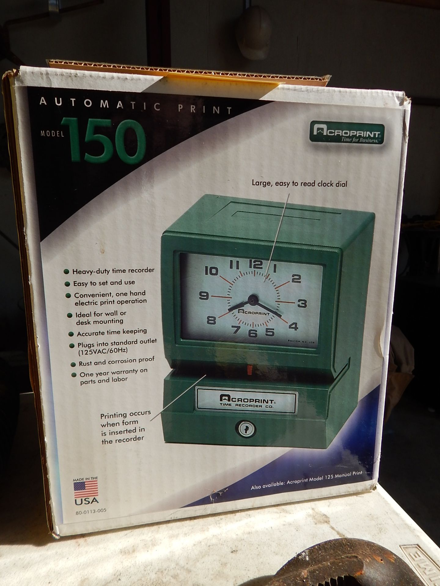 Acroprint Model 150 Time Clock