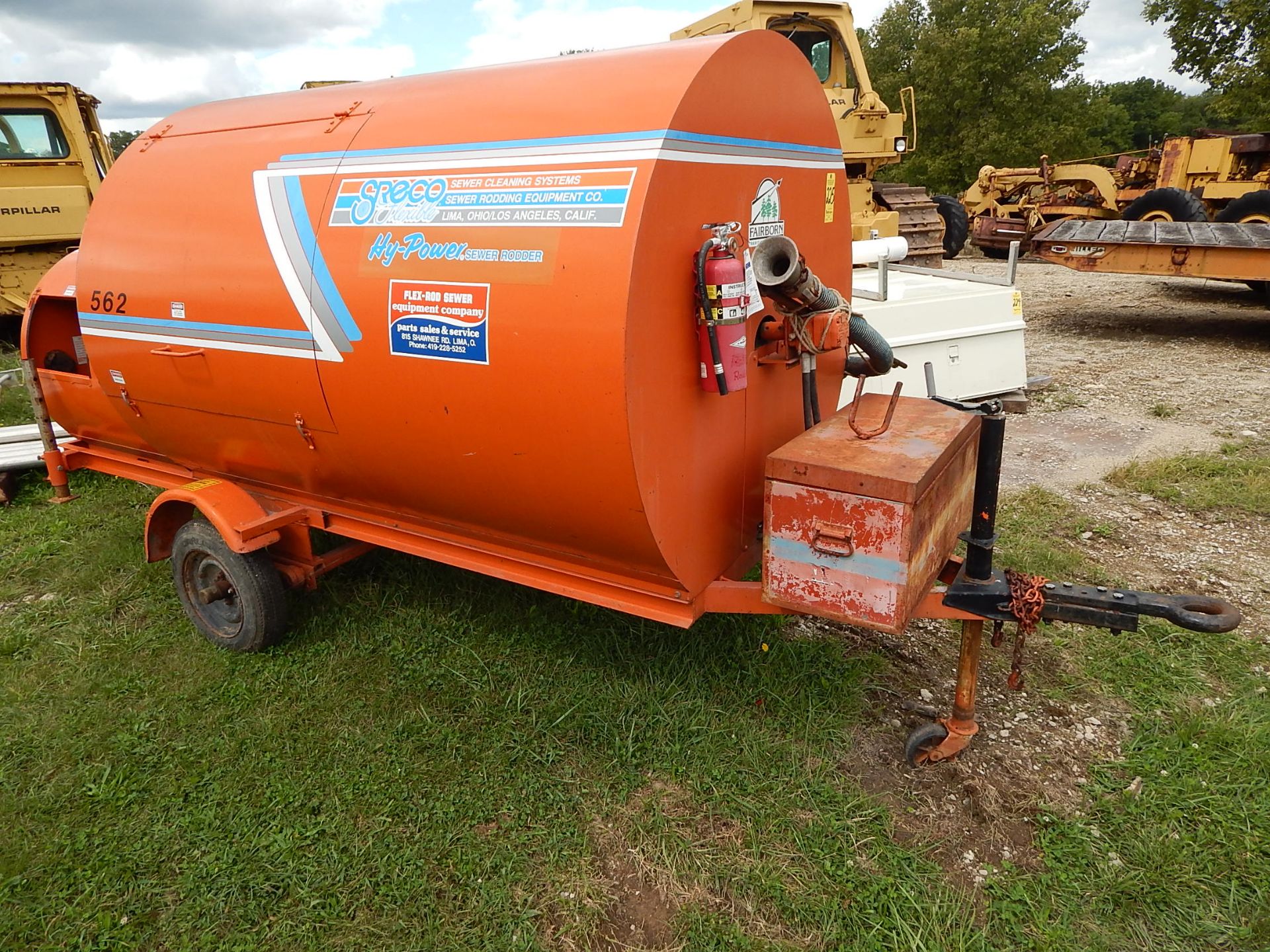 Sreco-Flexible Model HER516TR Trailer Mounted Hypower Sewer Rodder, s/n L901782, 437 Hours