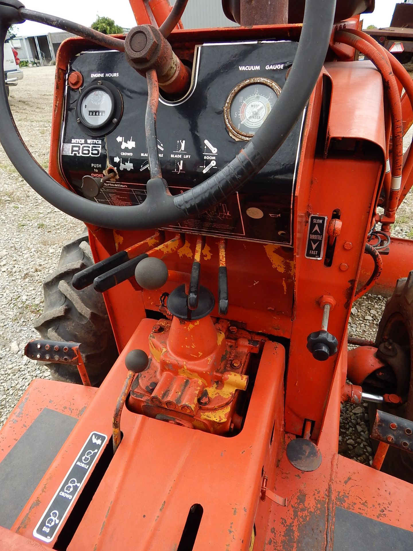 Ditch Witch R65 4 x 4 Trencher w/ 7 ft Depth, 308 Hours, Backhoe Attachment w/ 18 in Bucket, 6 ft - Image 11 of 13