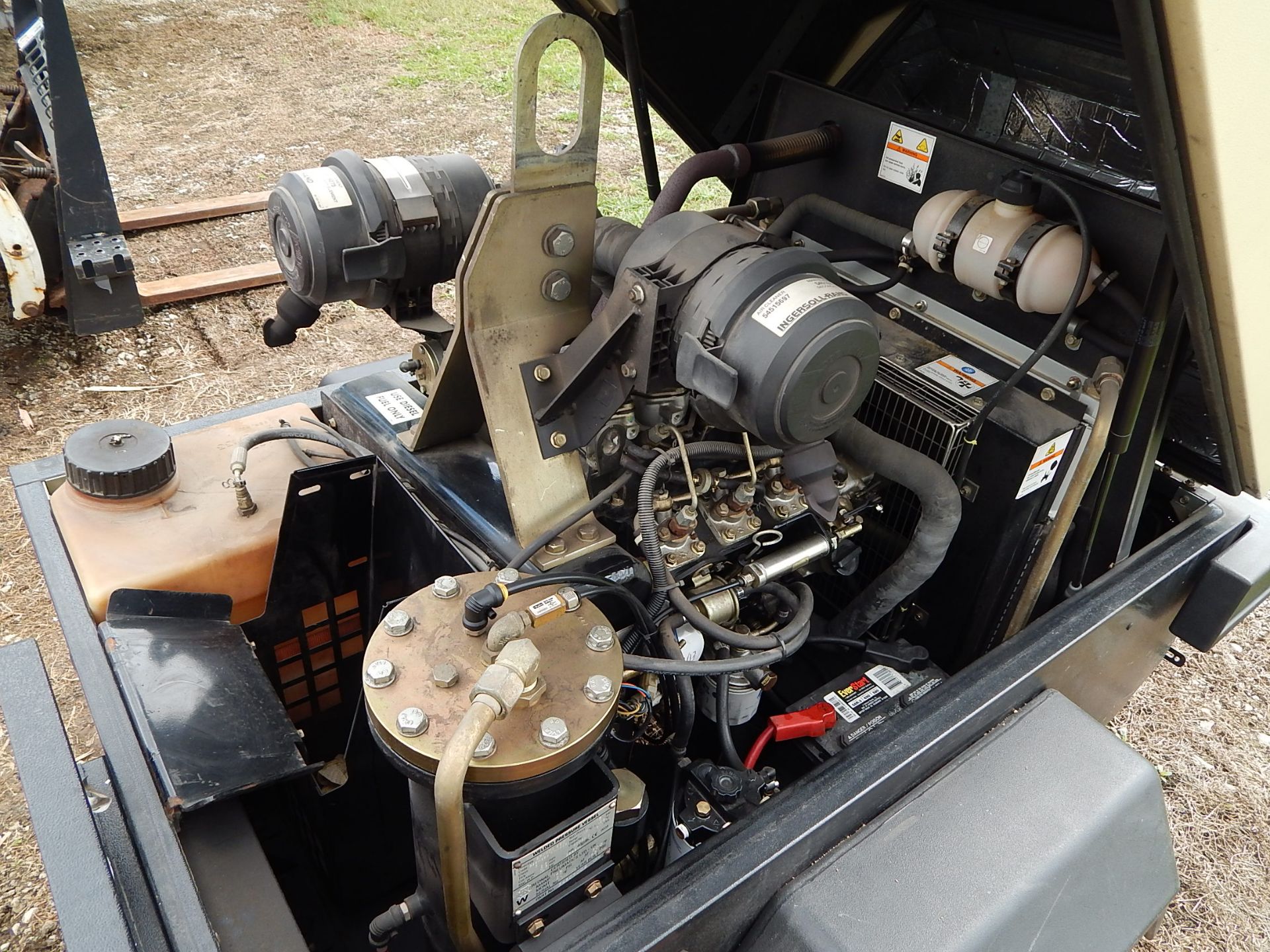 Ingersoll Rand Model P-90 2420N5 Platinum Series Diesel Powered Trailer Mounted Air Compressor, s/ - Image 8 of 14