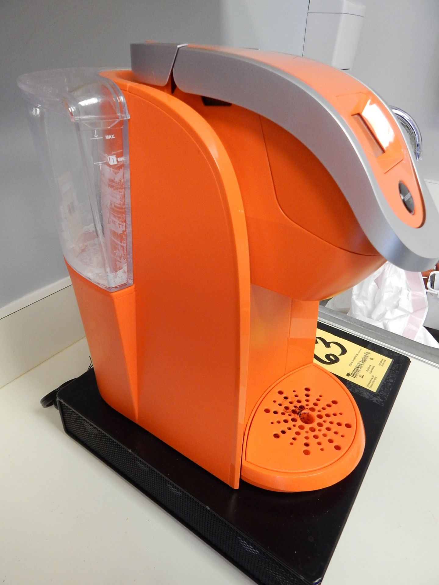 Orange Keurig with Rack - Image 3 of 3