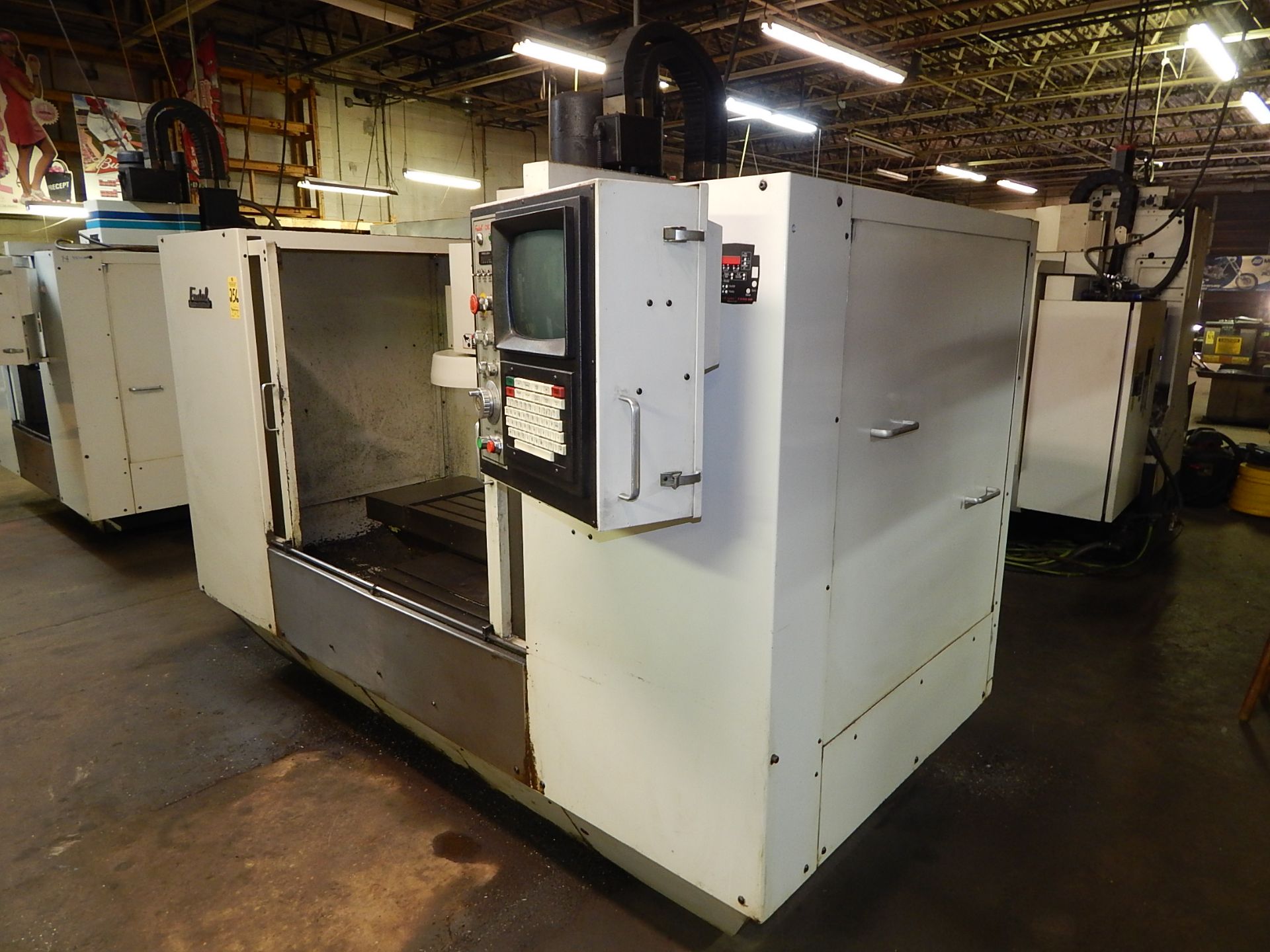 Fadal Model VMC-4020HT CNC Vertical Machining Center, s/n 9511258, New 1996, Fadal CNC 88HS CNC - Image 9 of 11