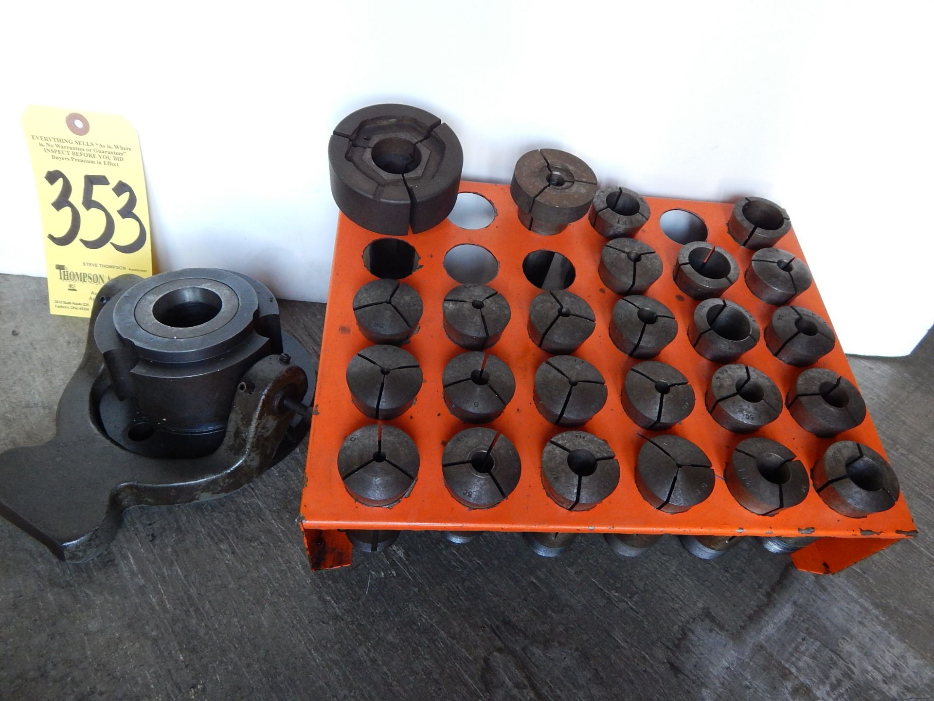 5C Collet Fixture with 5C Collets and Rack