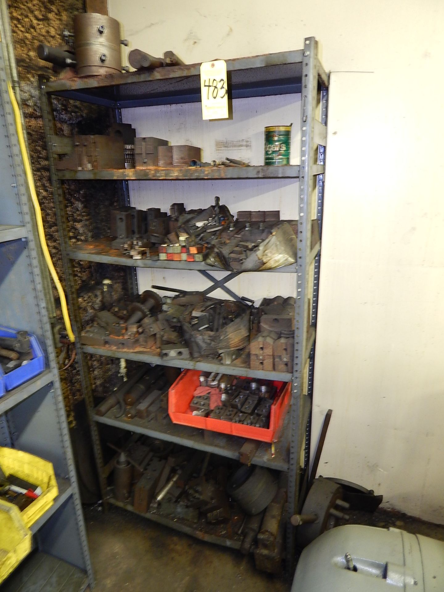Metal Shelving and Contents