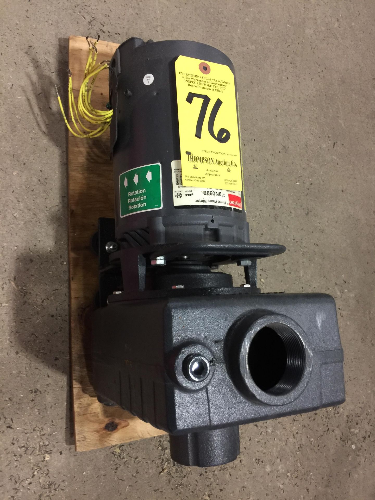 Dayton Model 9N099B Teel Water Pump