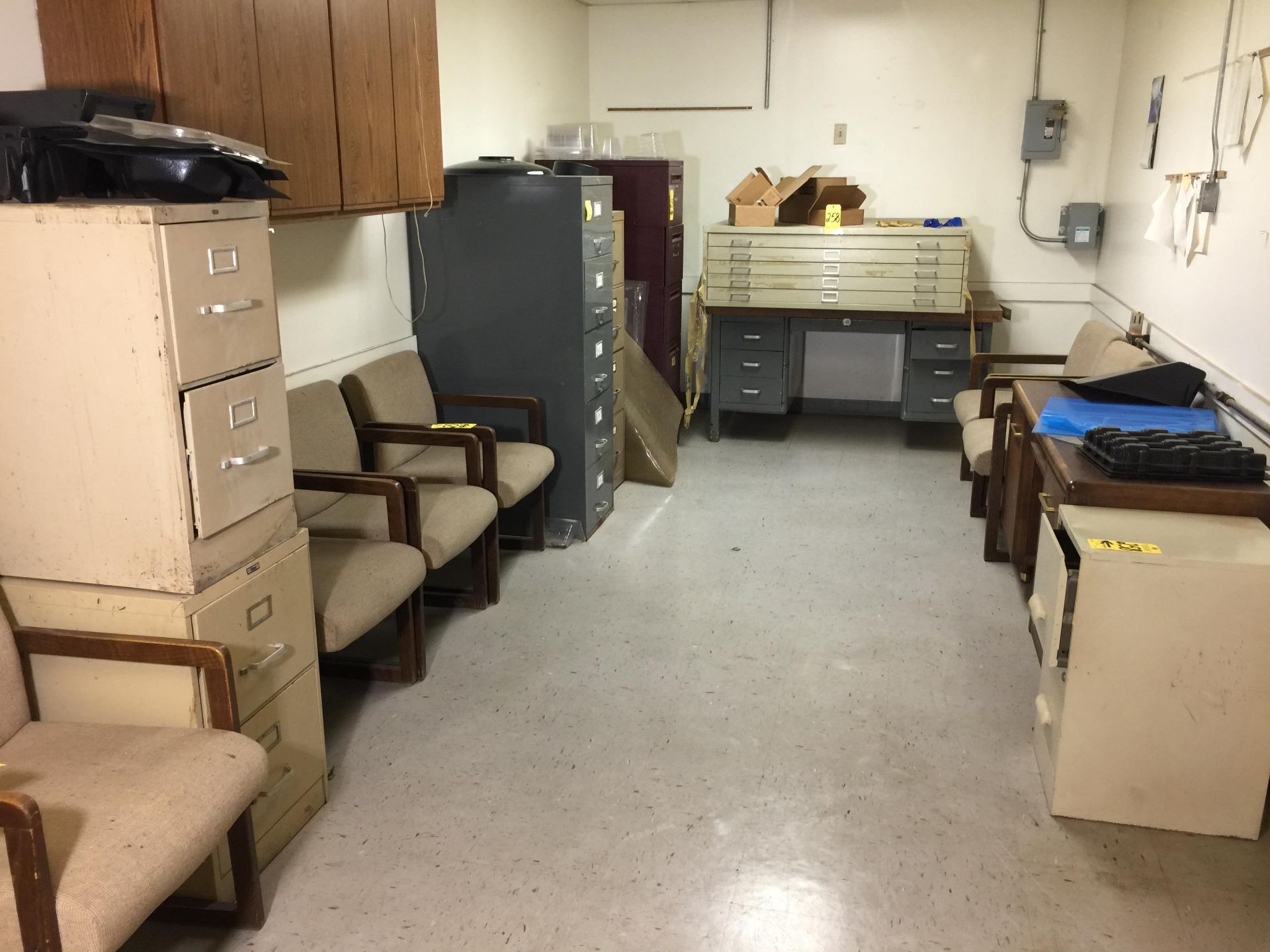 Prototype Room, Contents (2) Metal desks, (6) Filing cabinets, Misc.