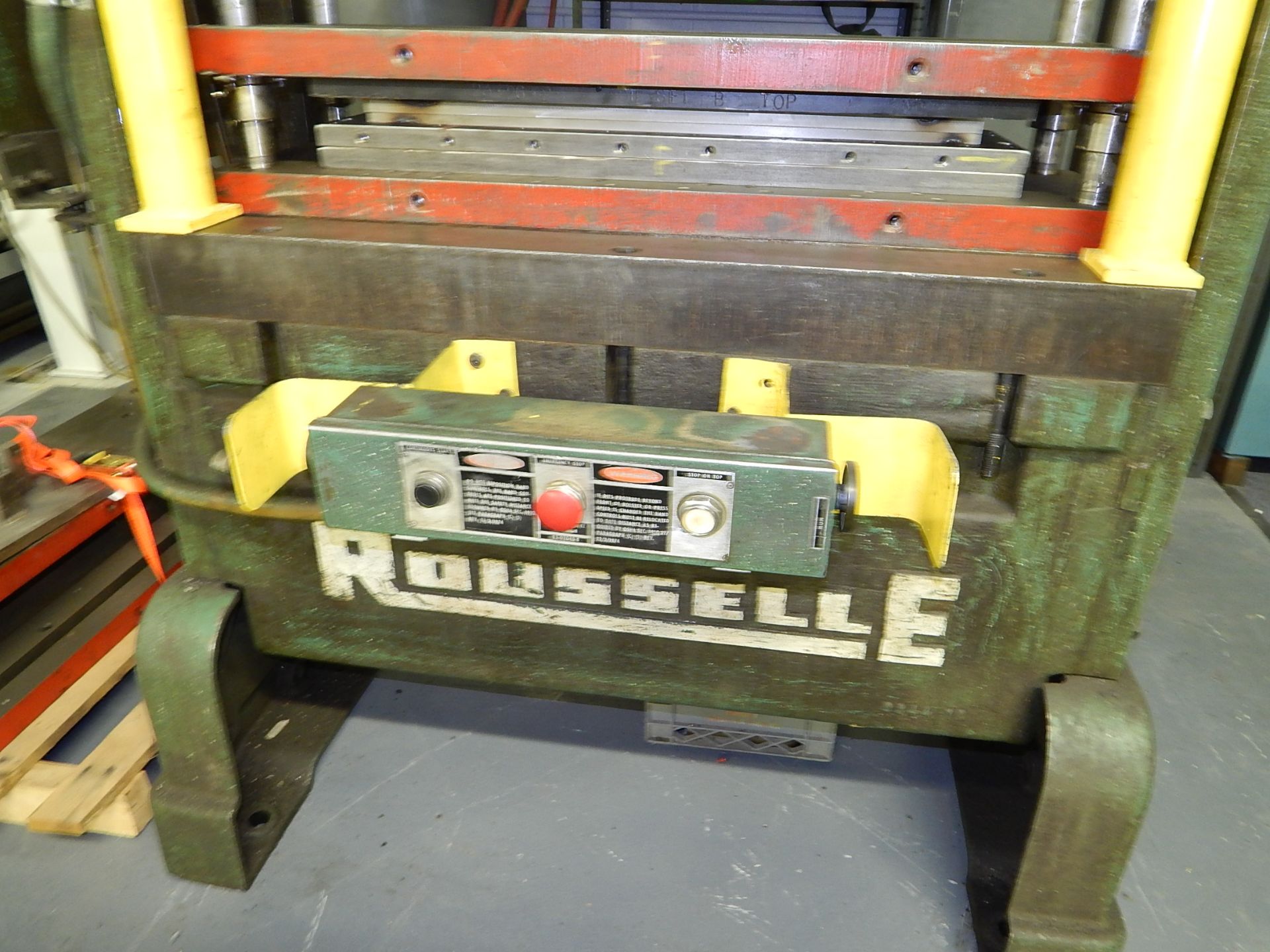 Rousselle Model 6SS-44 Straight Side Press, s/n 24603, 60 Ton, 4 In. Stroke, 26 In. Shut Height, - Image 6 of 8