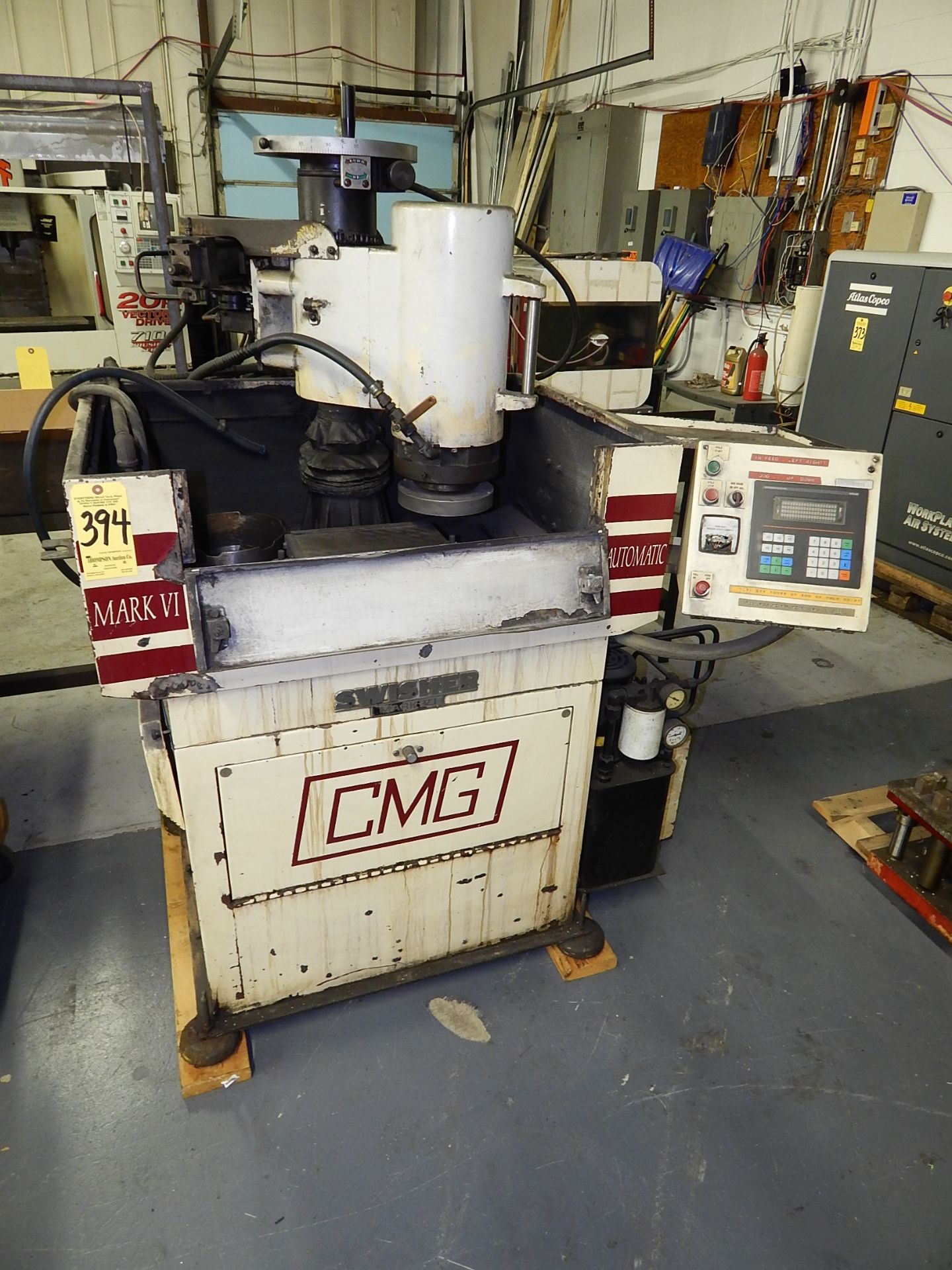 Swisher/CMG Mark VI Automatic Precision Surface Grinder, Vertical Spindle, s/n 923610199, Sweeping