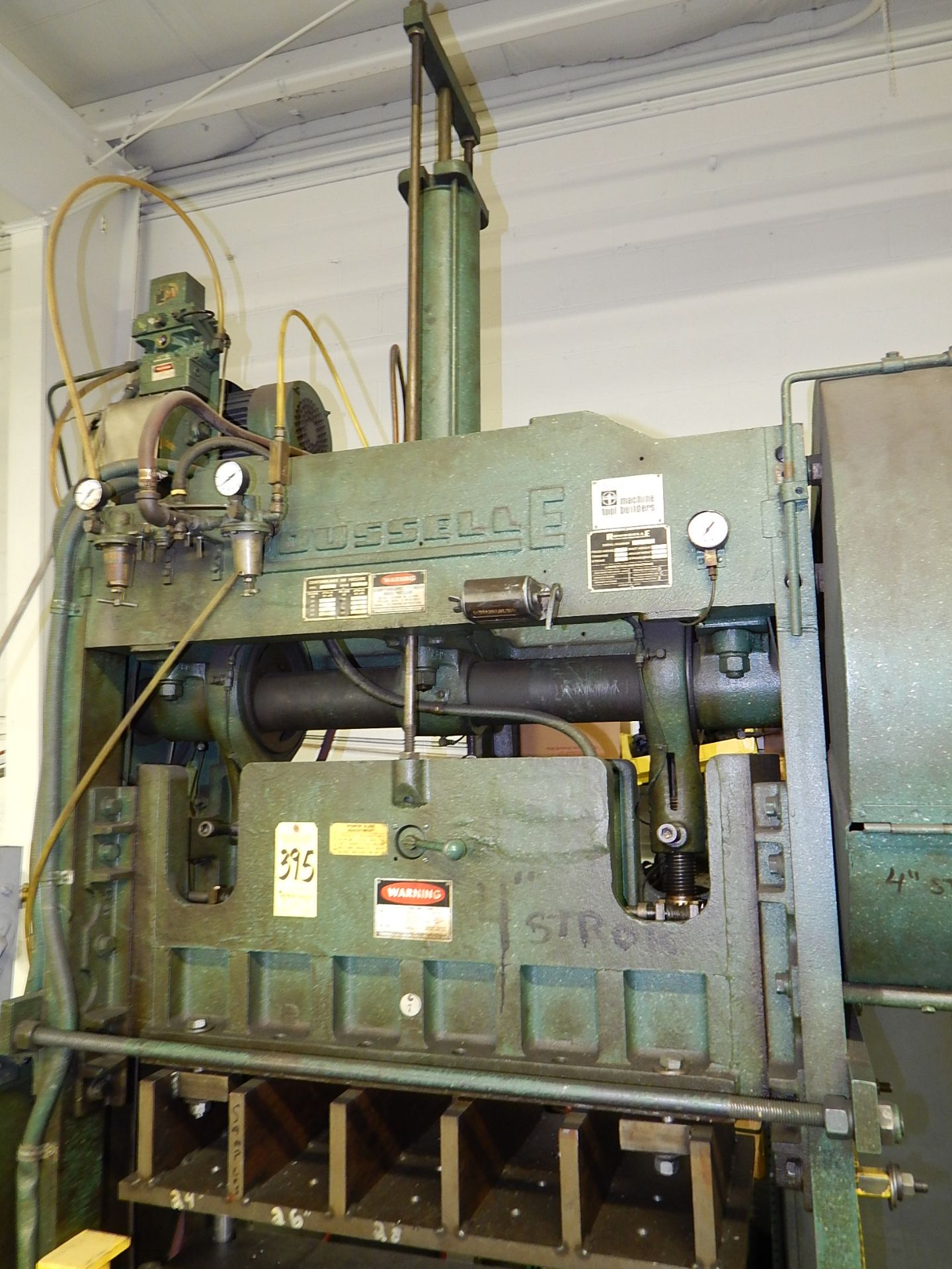 Rousselle Model 6SS-44 Straight Side Press, s/n 24603, 60 Ton, 4 In. Stroke, 26 In. Shut Height, - Image 3 of 8