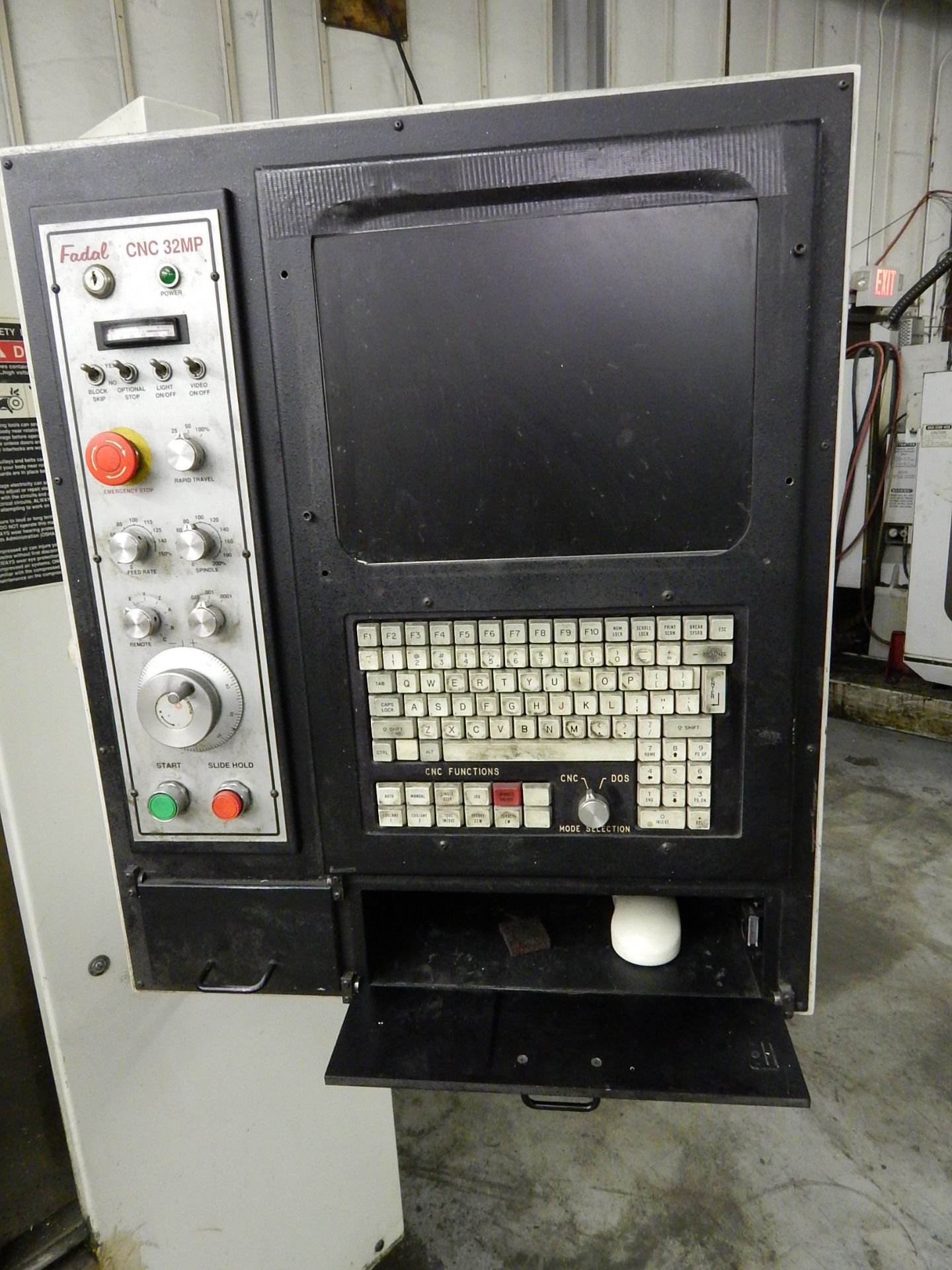 Fadal Model VMC-15 CNC Vertical Machining Center, s/n 9410223, New 1994, Fadal CNC32MP CNC - Image 3 of 8