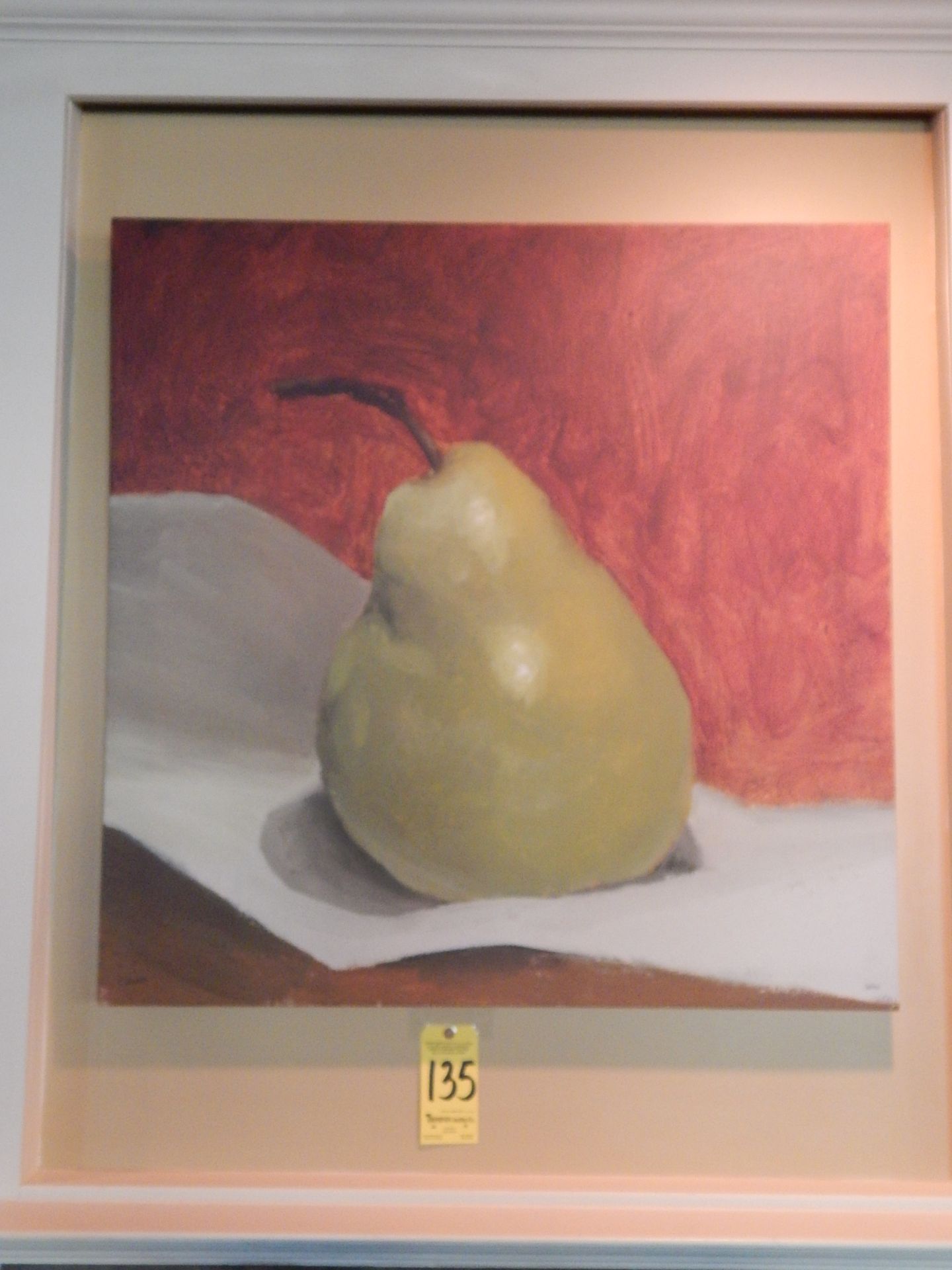 Pear Painting by D. Grant, 165/950, 40" x 40"