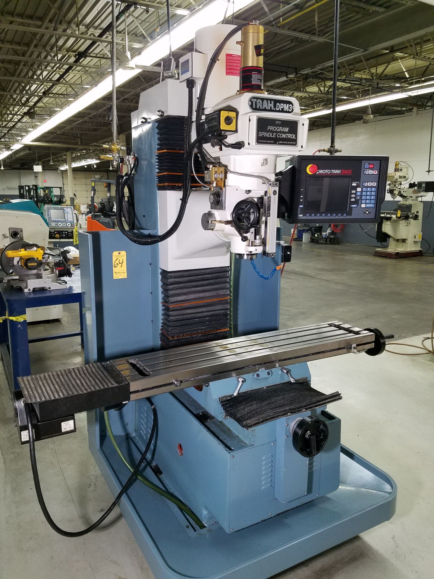 SWI Prototrak Model DPM-SX3P CNC Bed Mill, s/n 141DL392, New 2014, SMX 3-Axis Control, Power