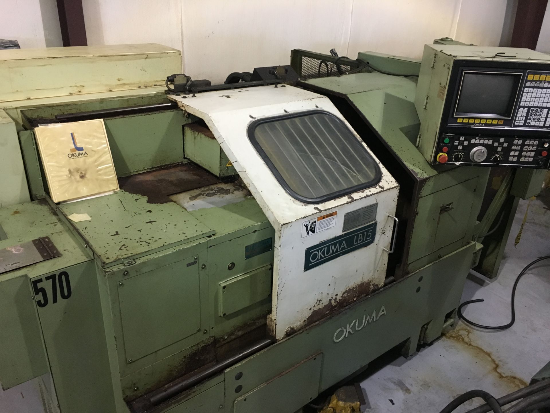 Okuma LB15 CNC Turning Center, s/n 5782, OSP-5000L CNC Control, No Tailstock, Loading Fee $200.00