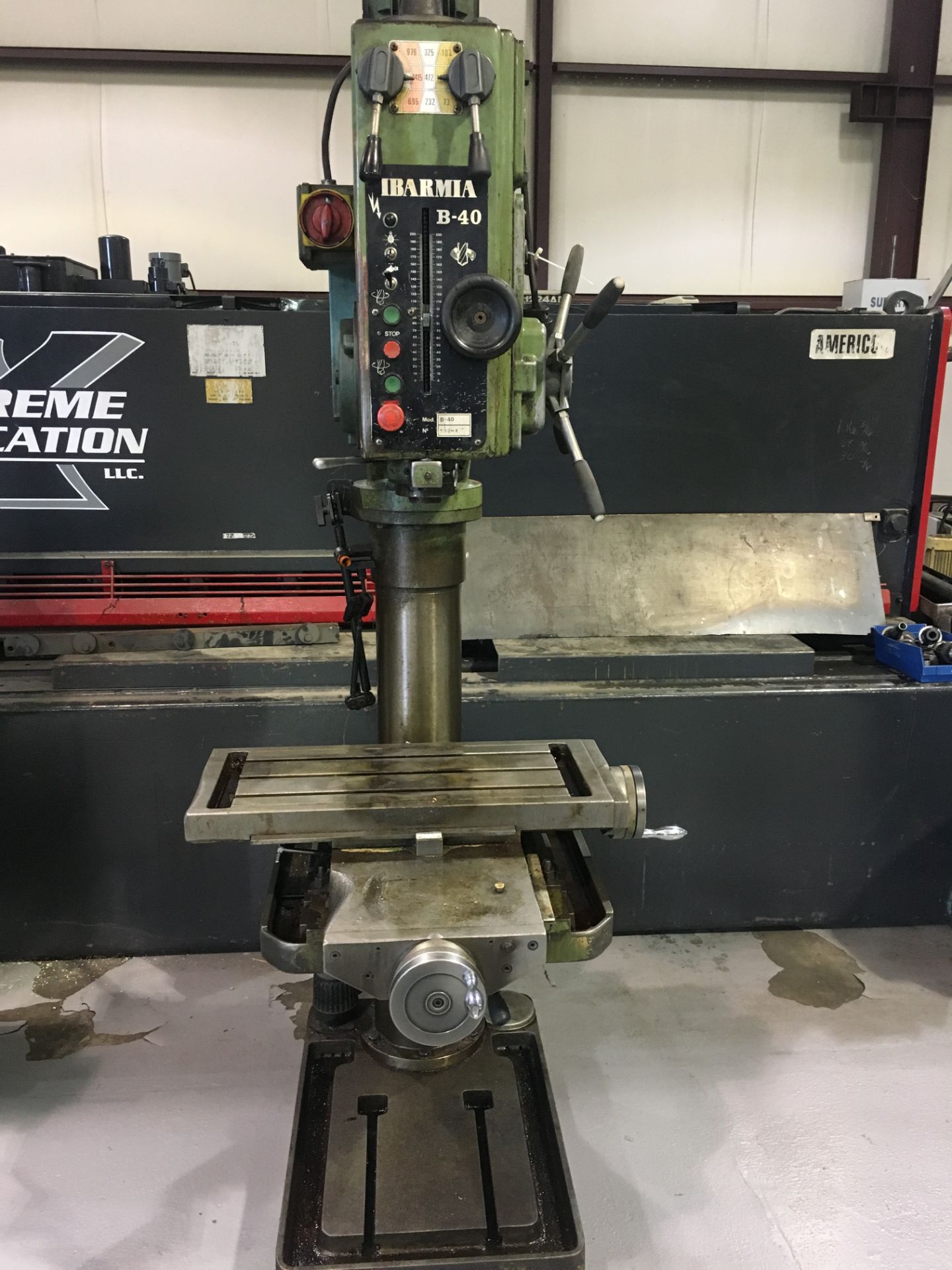 Ibarma Model B-40 Drill Press, s/n 102-N, Machine Location Cincinnati, Ohio