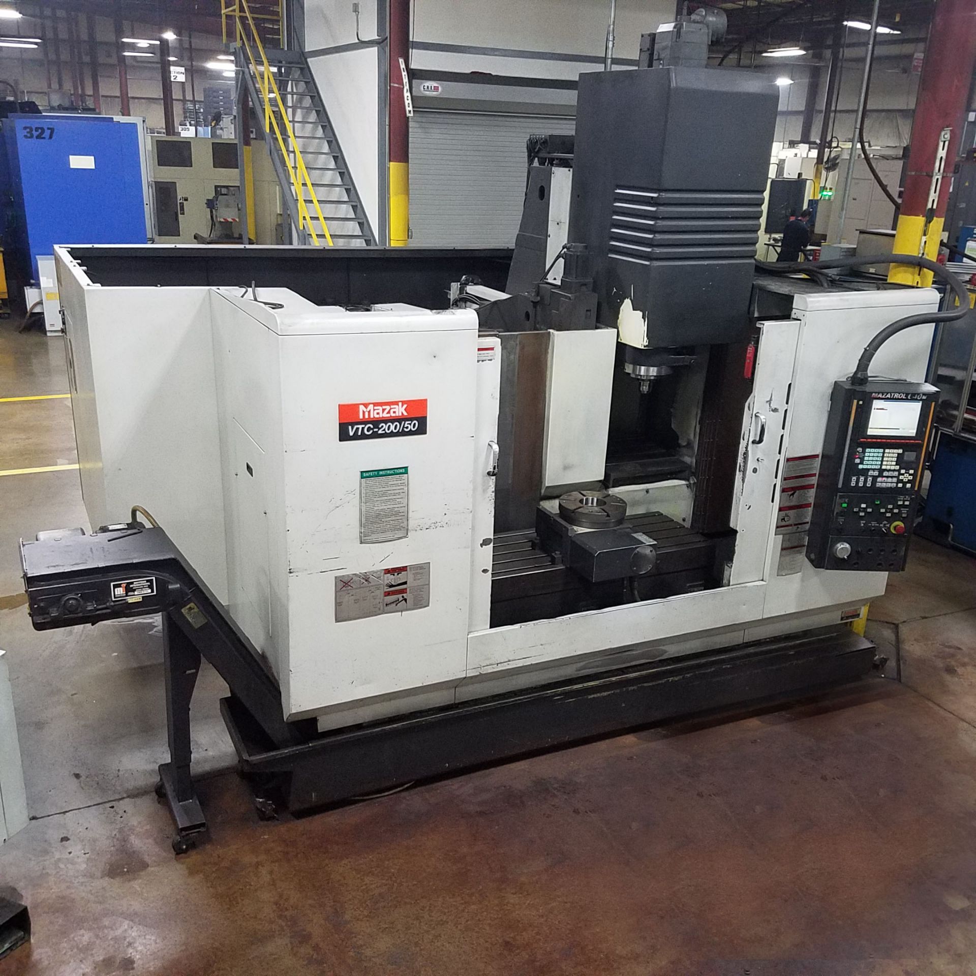 Mazak Model VTC200/50, CNC Vertical Machining Center, s/n: 171323, Year 10-2004, Control: Mazatrol