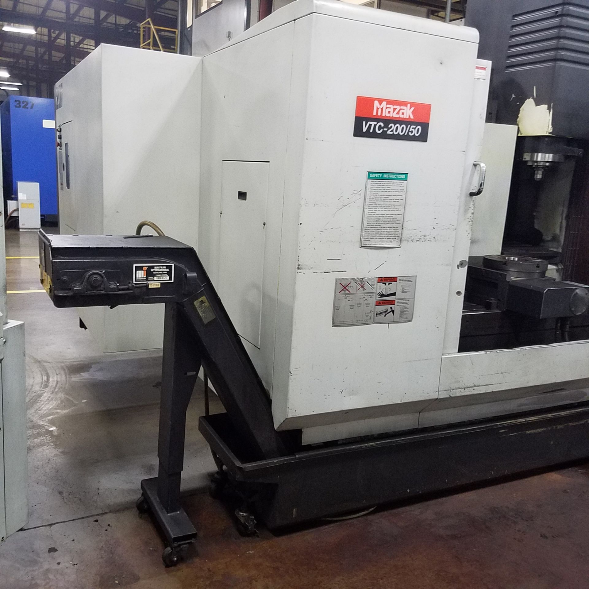 Mazak Model VTC200/50, CNC Vertical Machining Center, s/n: 171323, Year 10-2004, Control: Mazatrol - Image 6 of 8