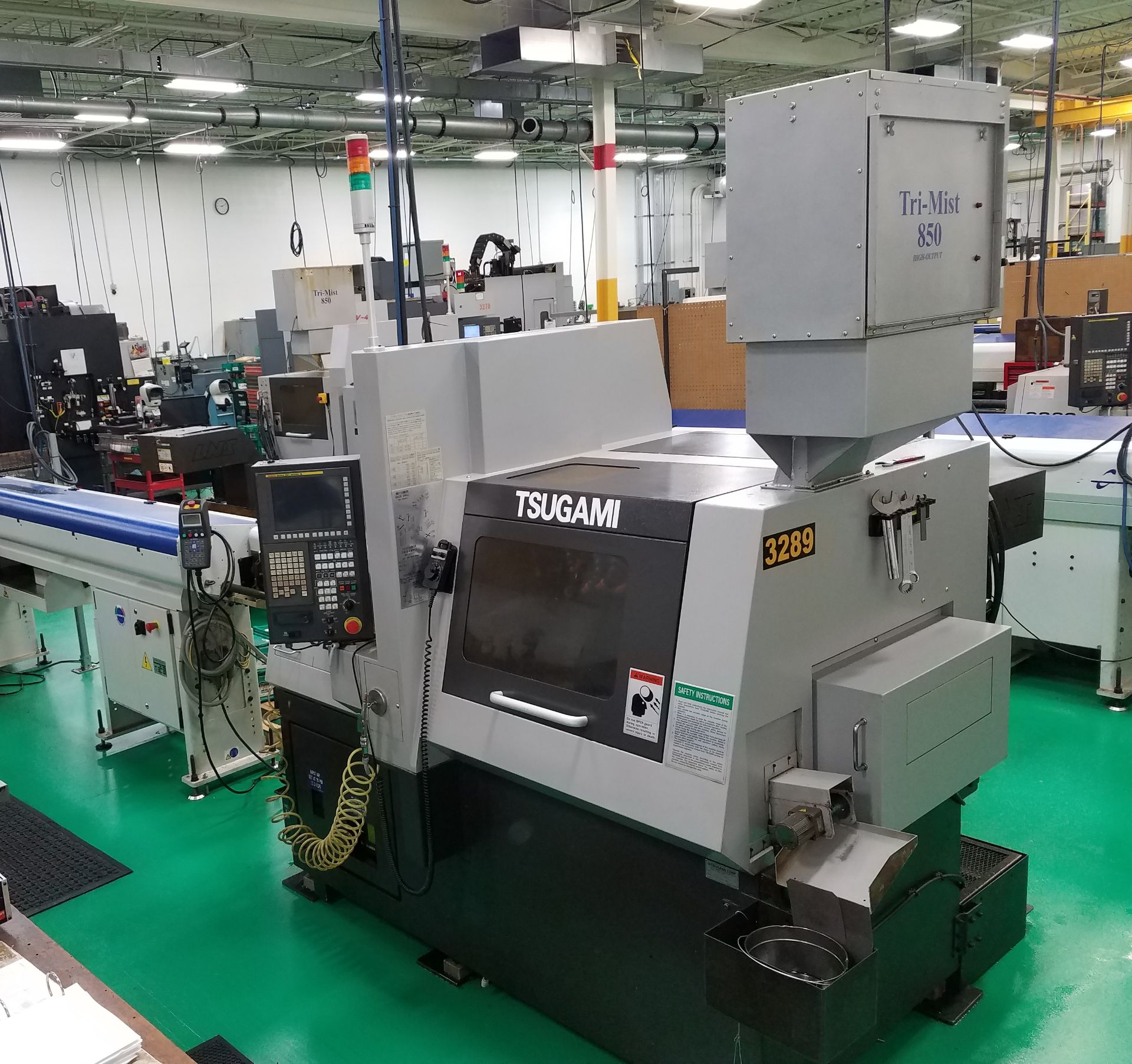 Tsugami Model SS-32 CNC Swiss Type Screw Machine, s/n 332, New 2011, Fanuc 32iT-B CNC Control, 7-