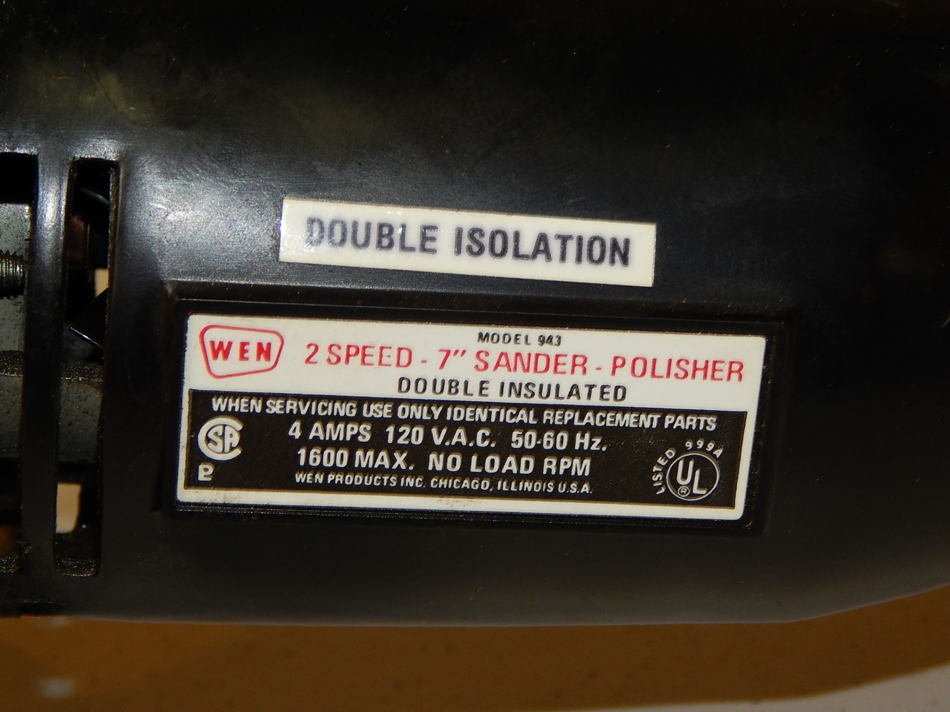 WEN 7 Inch Right Angle Sander/Polisher - Image 3 of 4