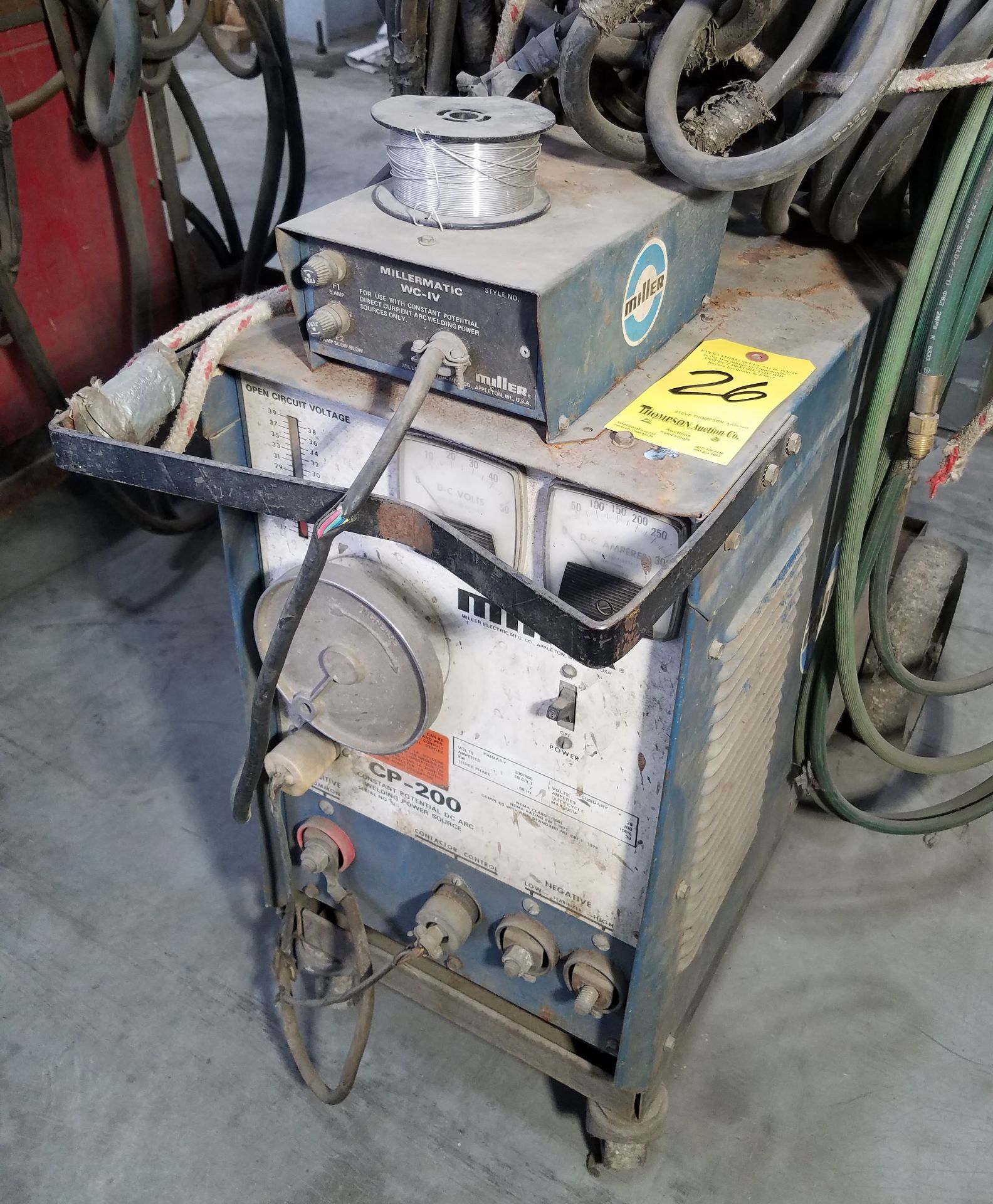 Miller CP-200 Mig Welder, s/n JD714475, Wire Feeder