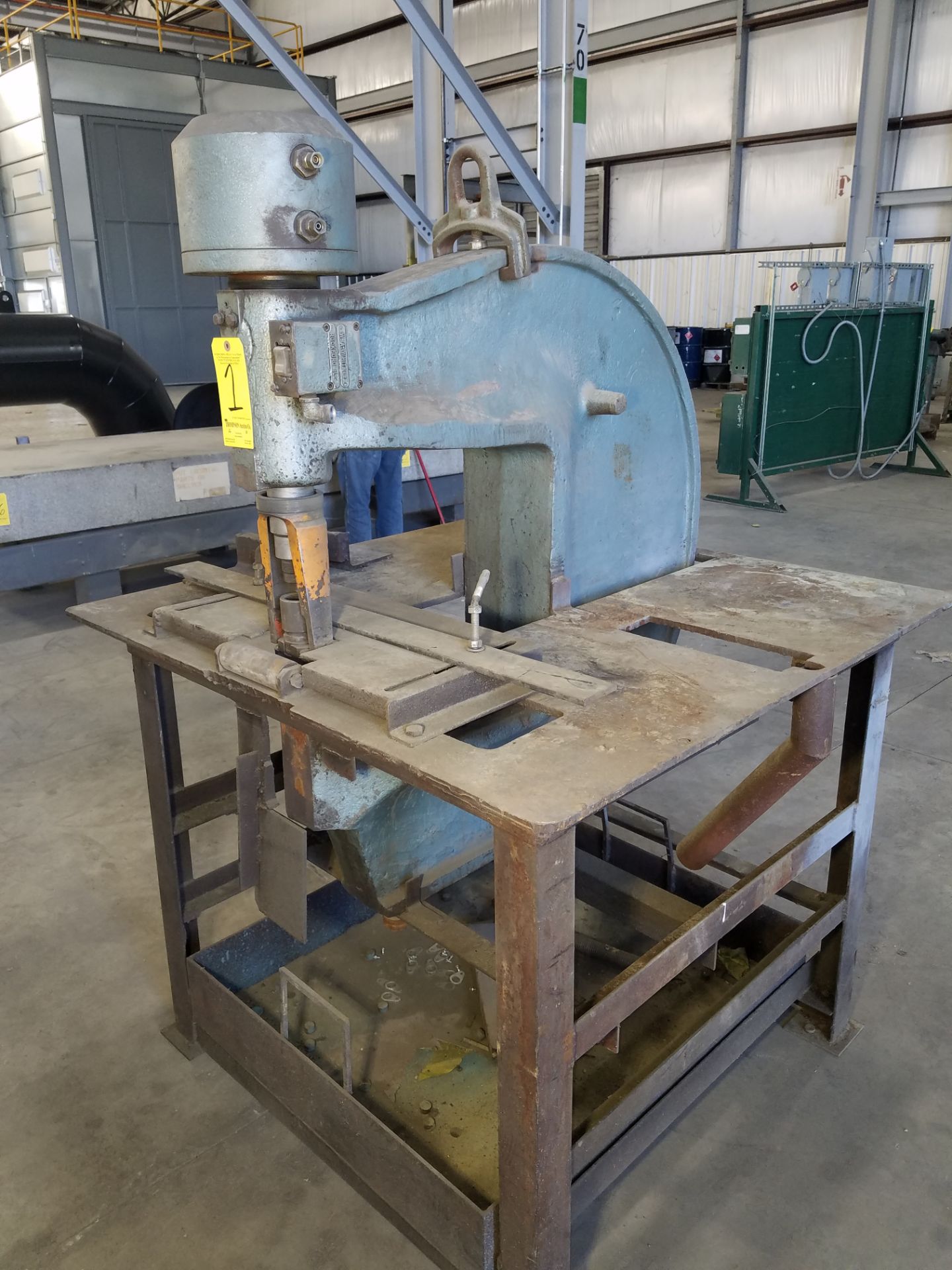 Whitney Model 791-019 Single Station Hydraulic Punch, s/n 791-019-39419, 100 Ton, with Hydraulic