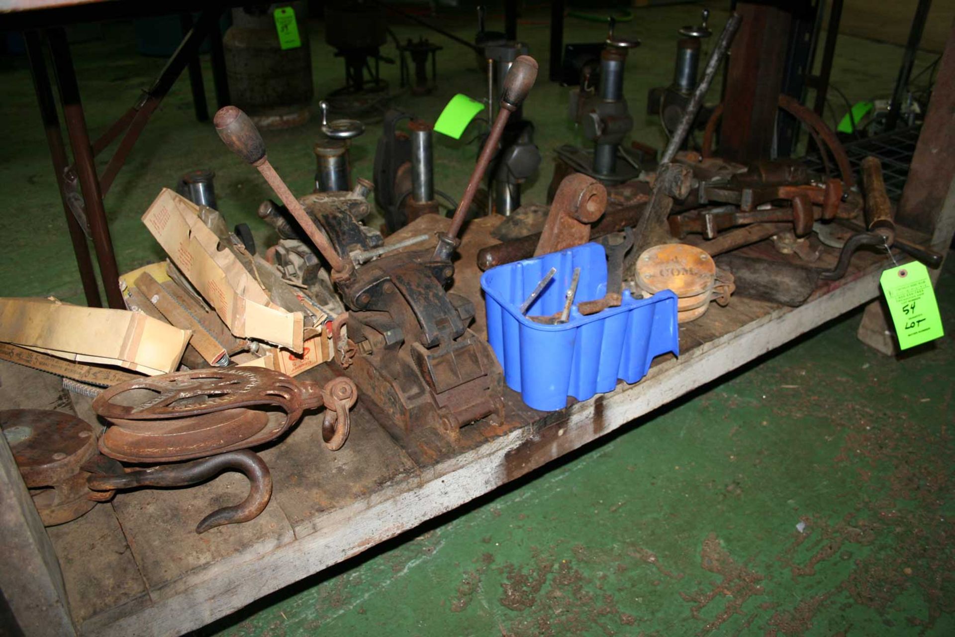 Lot: Vintage Tools & Inspection Equipment under bench