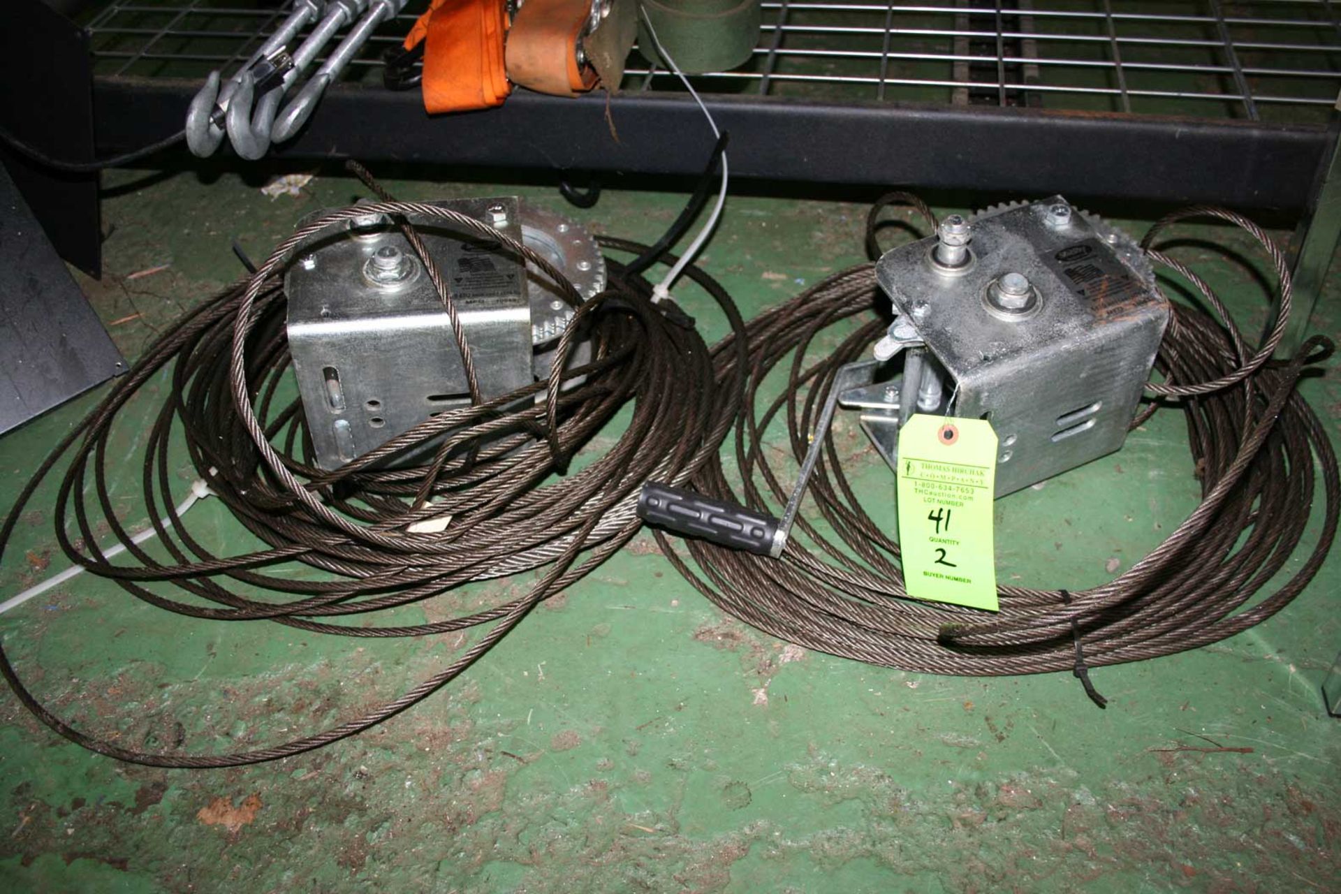 (2) Shelby 2800LB. Manual Winches w/ cable