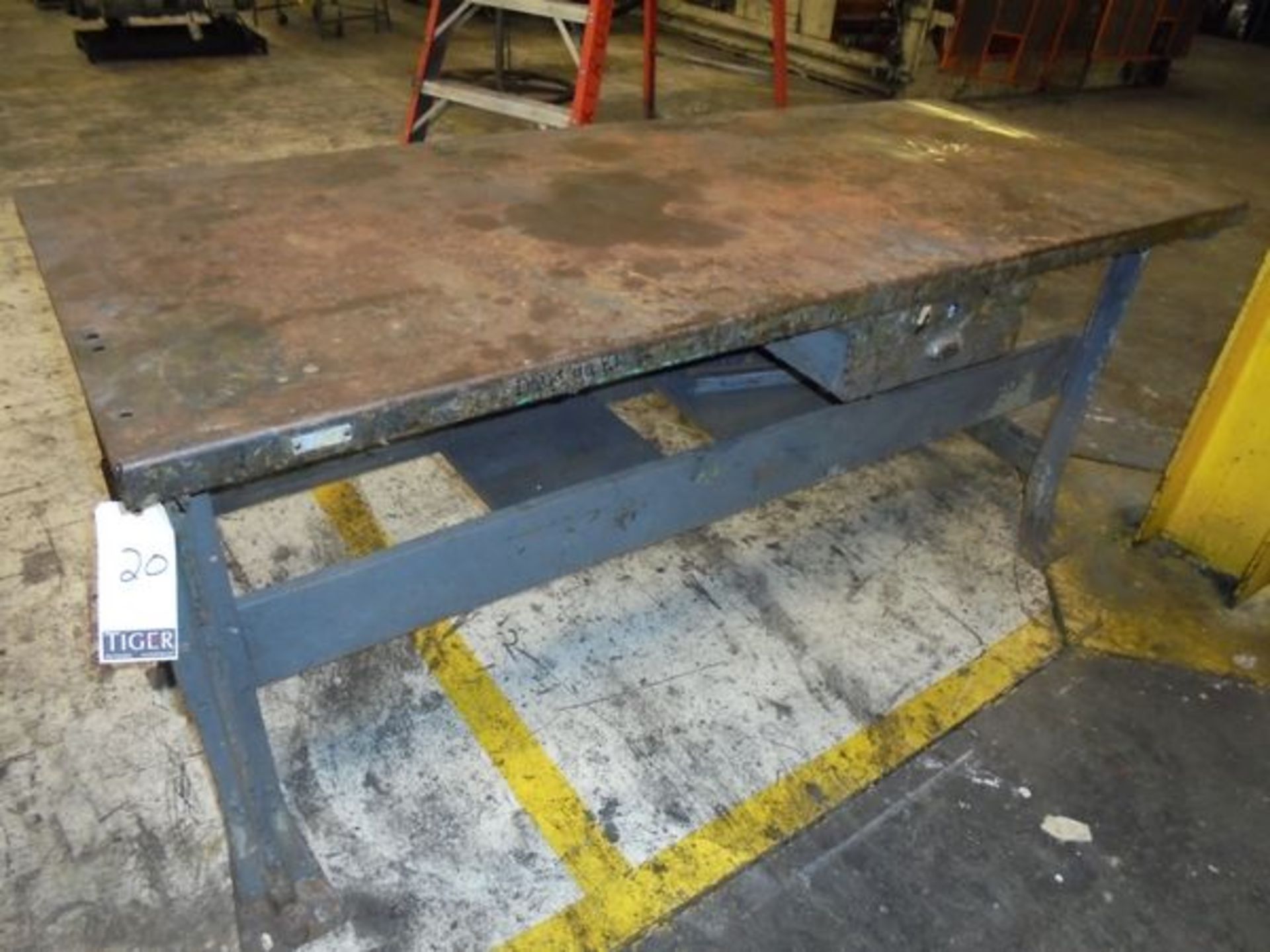 Metal Work Table - Site Location: Bluffton, IN