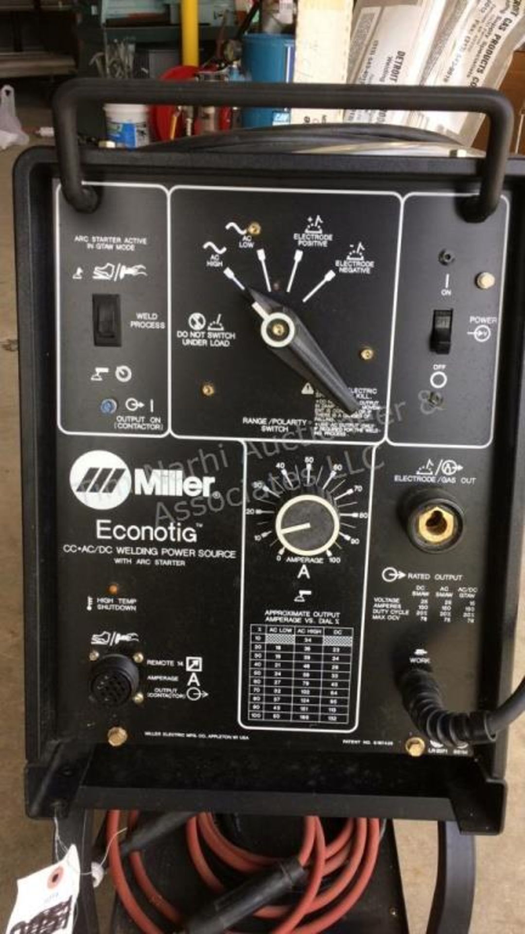 A: Miller Econotig CC•AC/DC welding power source - Image 2 of 4