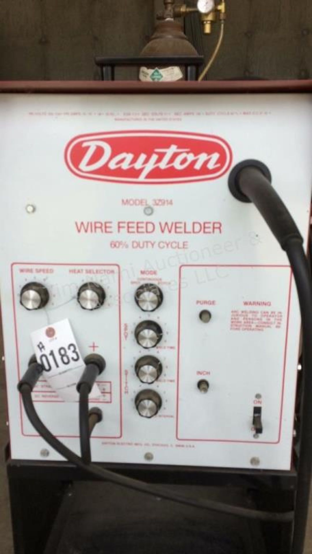 A: Dayton model 3Z914 wire feed MIG welder - Image 3 of 4