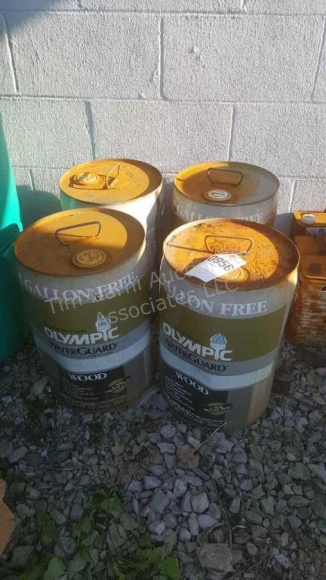 24 gallons of Olympic water guard wood sealer