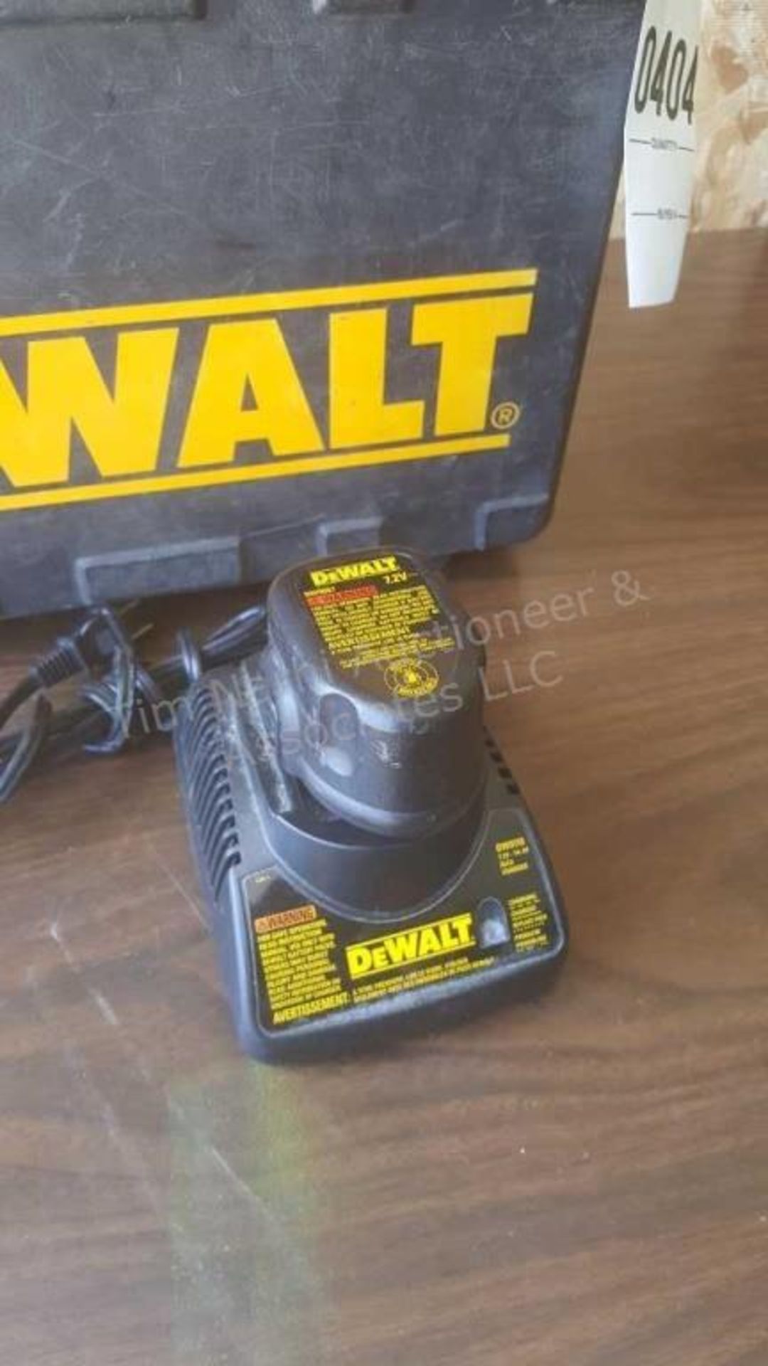 Dewalt charger, battery, & case - Image 2 of 2