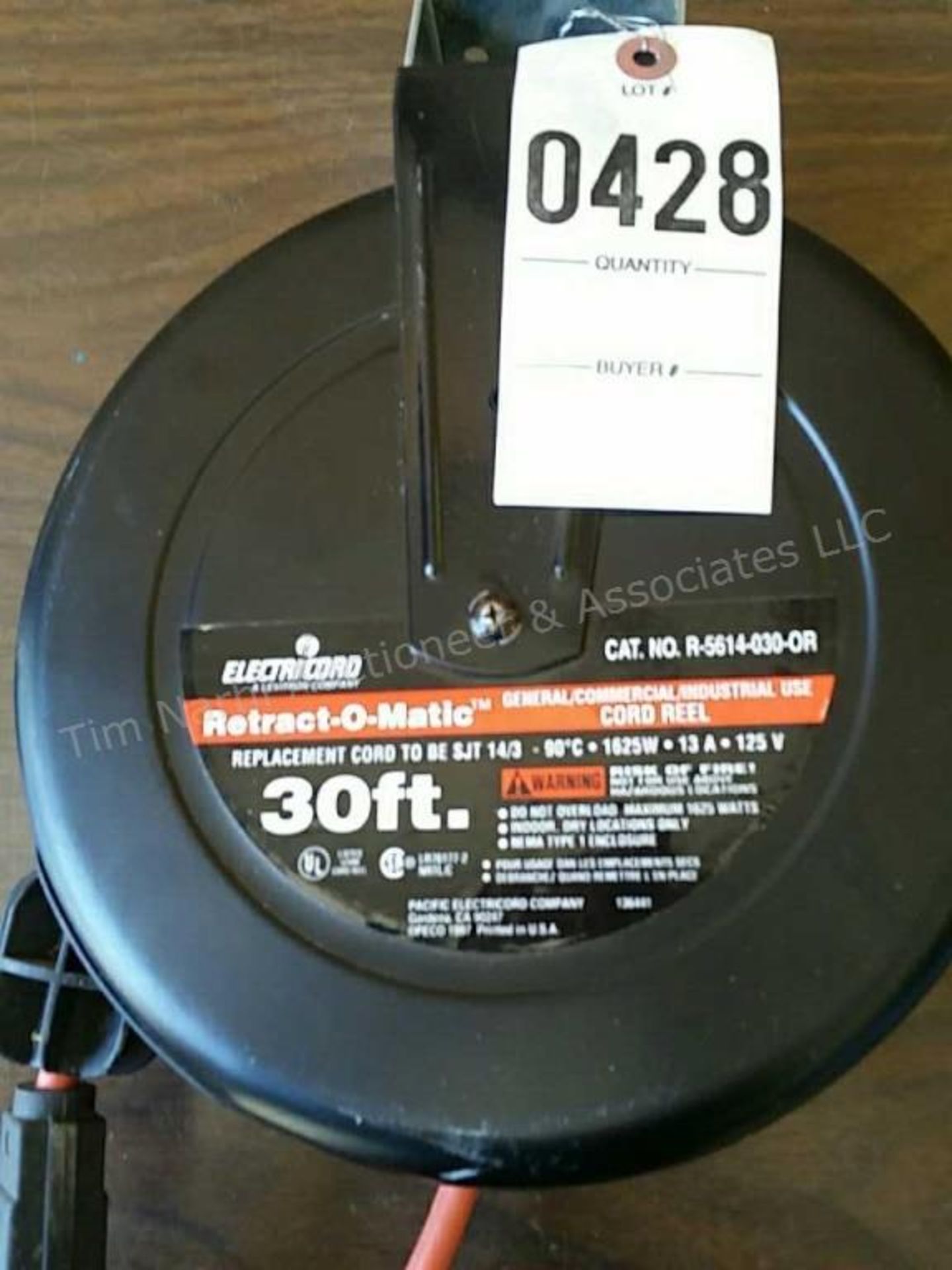 Electricord Retract-O-Matic 30' cord reel - Image 2 of 2