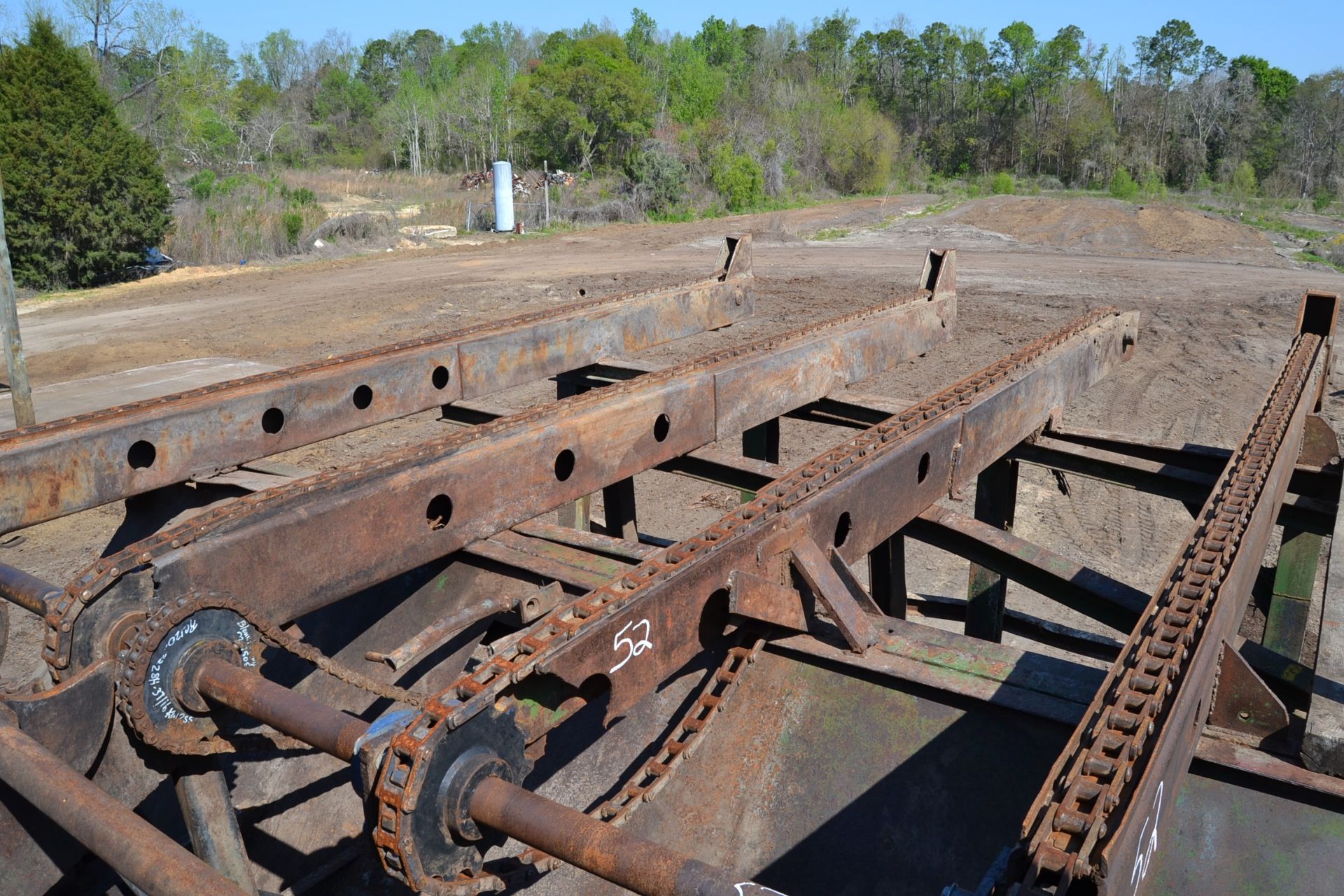 "20' 4 STRAND HEAVY DUTY LOG DECK W/ 4 ARM STOP & LOADER; - Image 2 of 4