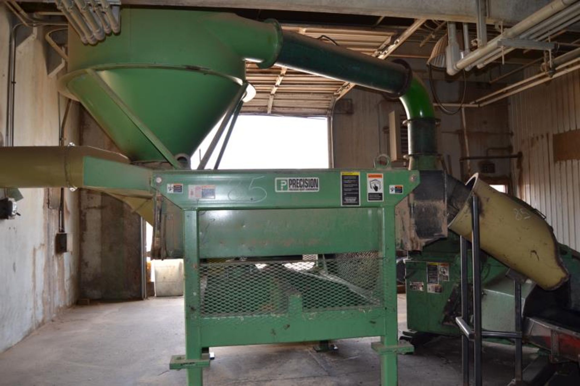 "PRECISION 58" 6 KNIFE CHIPPER SN# 2804-W/HORIZONTAL FEED TOP DISCHARGE; W/PRECISION 6'X6' CHIP - Image 5 of 5