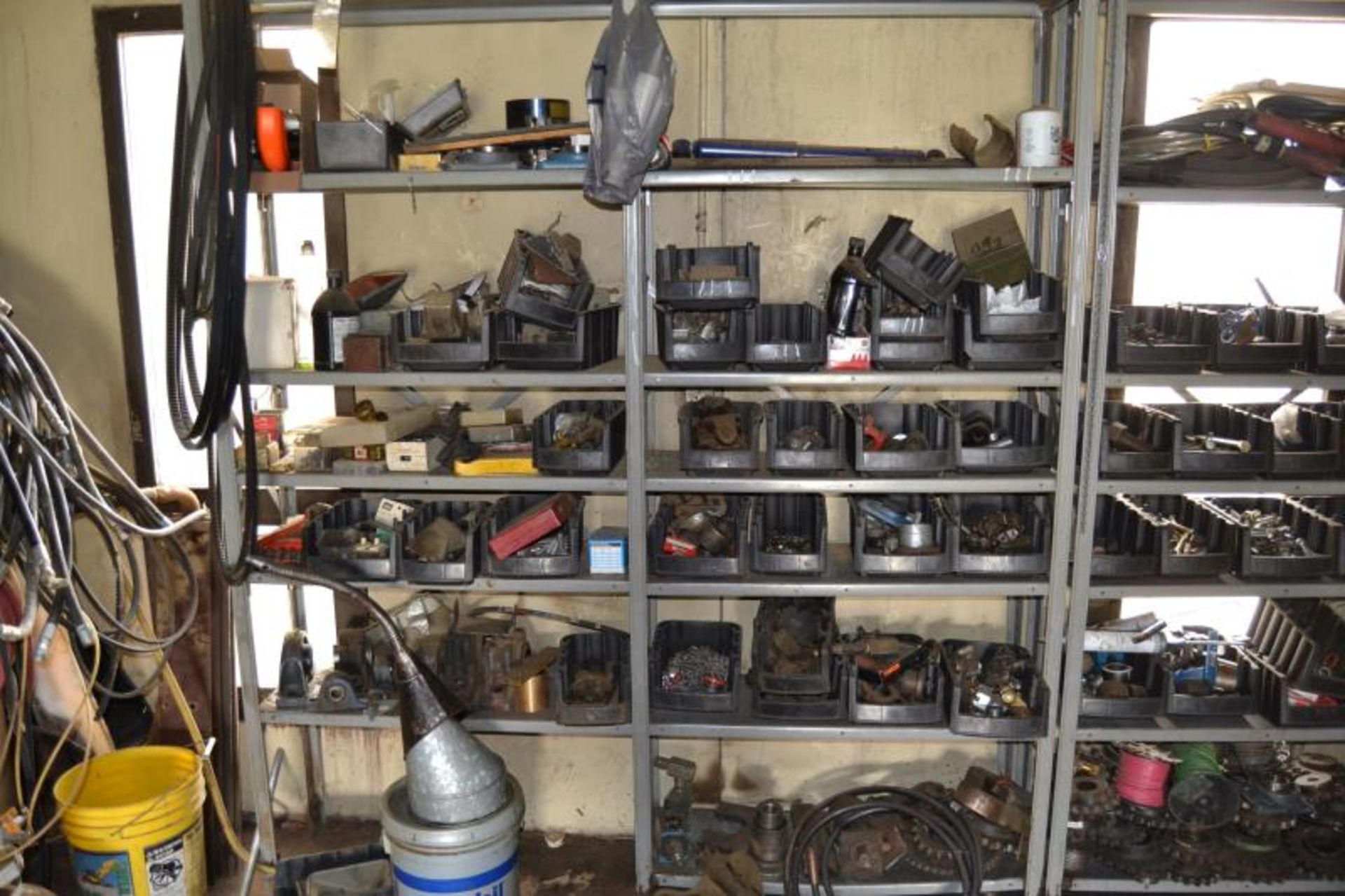 STEEL SHELF & CONTENTS