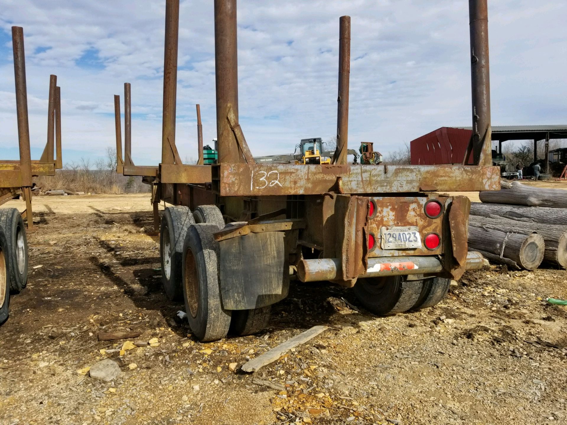 40' DOUBLE BACK BUNK LOG TRAILER (NO TITLE) - Image 2 of 2