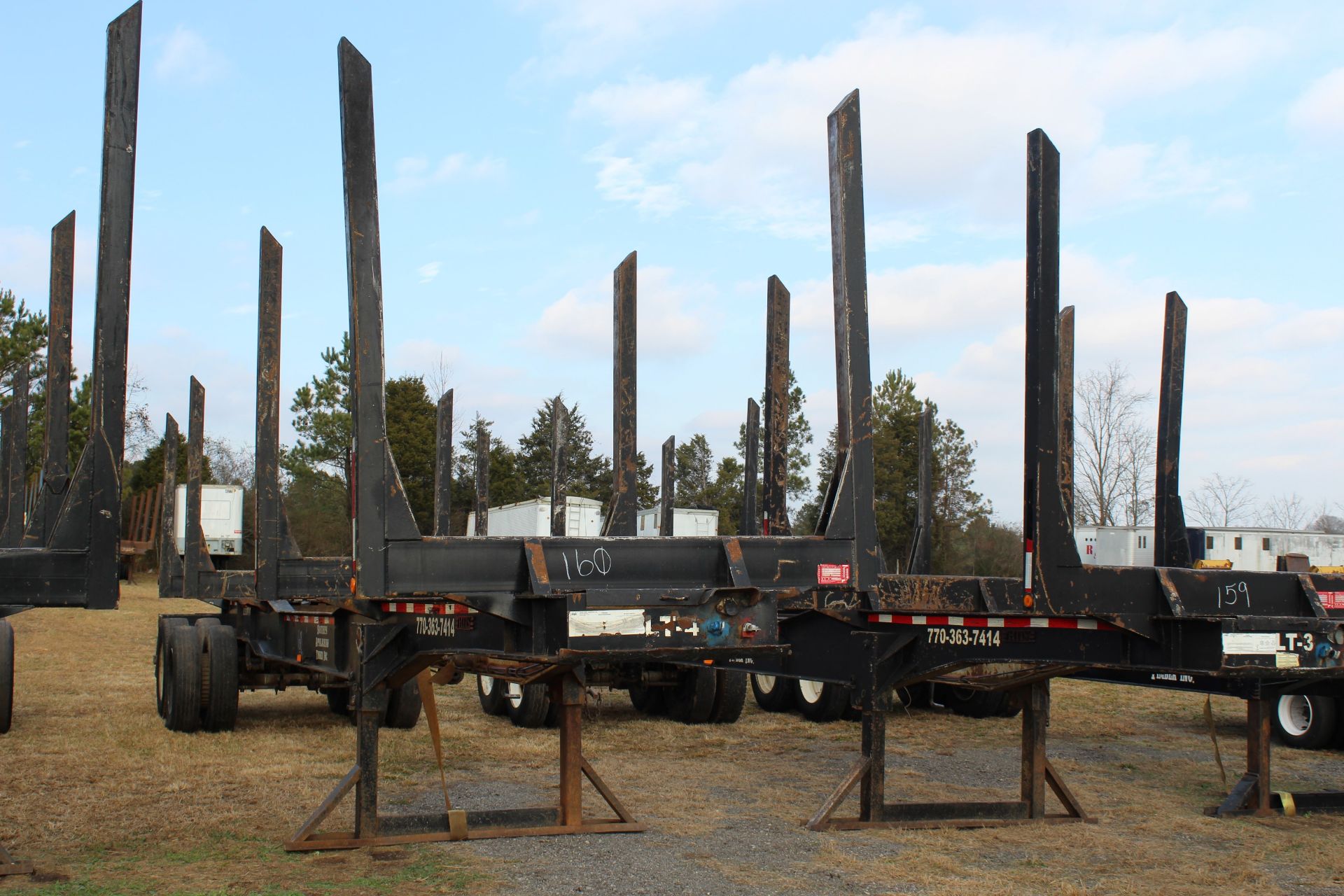 2002 PITTS 40' COUBLE BUNK LOG TRAILER - Image 4 of 4